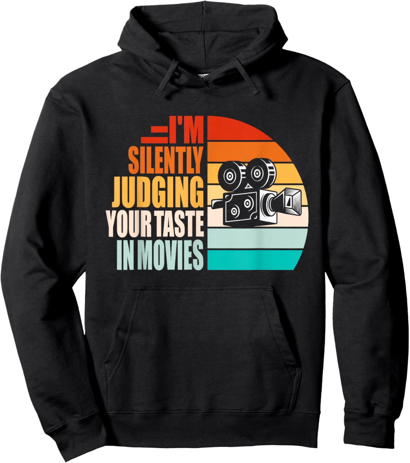 Judging Your Taste in Movies Motion Picture Fan Film Cinema , Small, Black Hoodie - Hoodie | Black