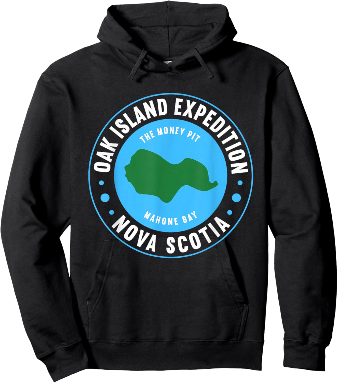 Oak Island Expedition Nova Scotia The Money Pit Mahone Bay Hoodie - Hoodie | Black