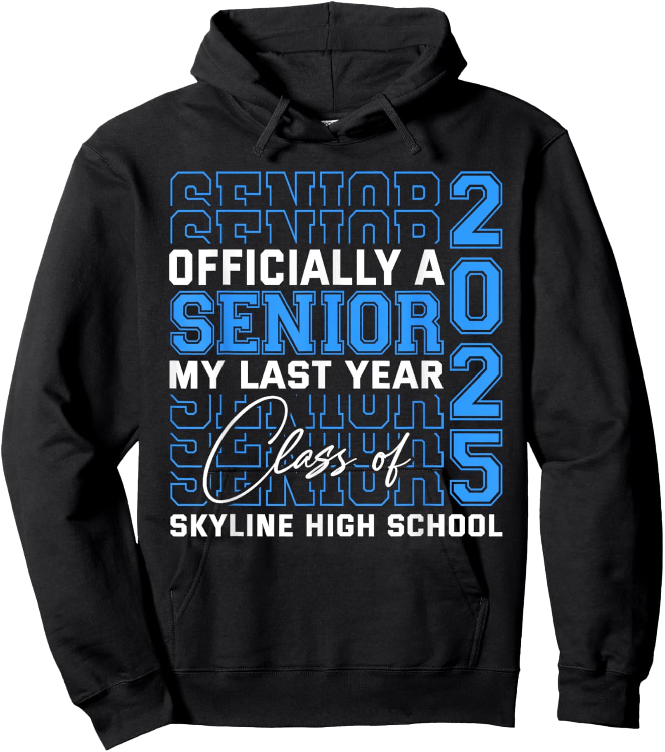 Skyline High School Officially a Senior Class of 2025 Hoodie - Hoodie | Black