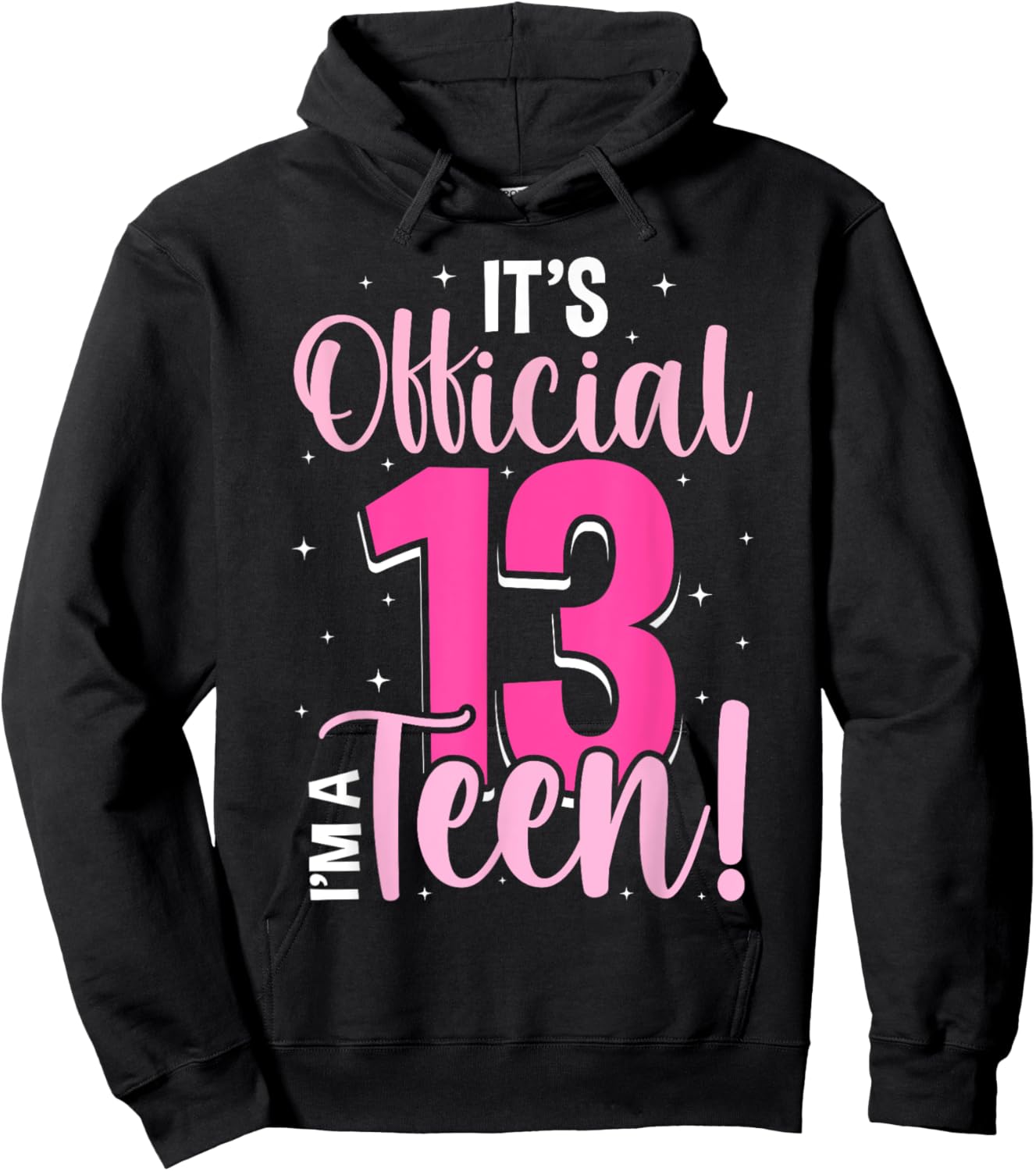 13th Birthday Girls 13 Years Teen Teenager Birthday Hoodie - Hoodie | Black