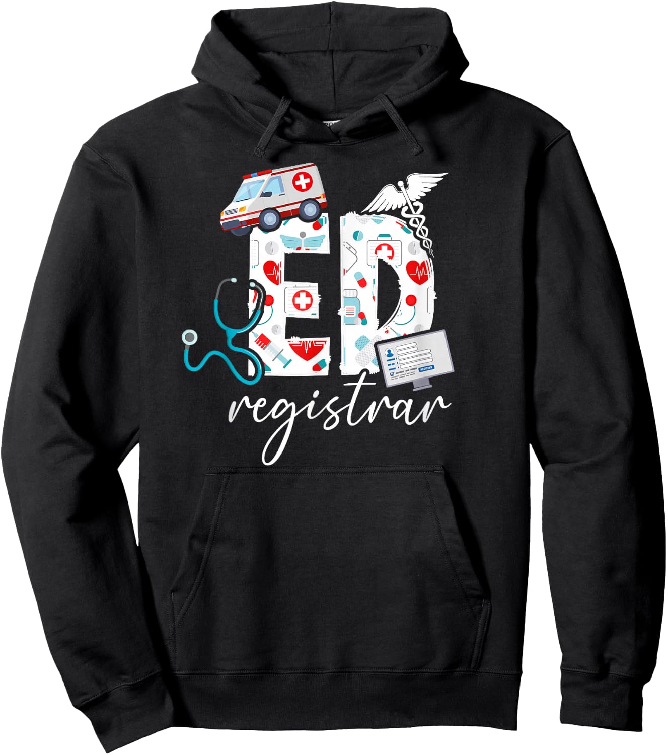 ED Registrar Patient Registration Appreciation Hoodie - Hoodie | Black