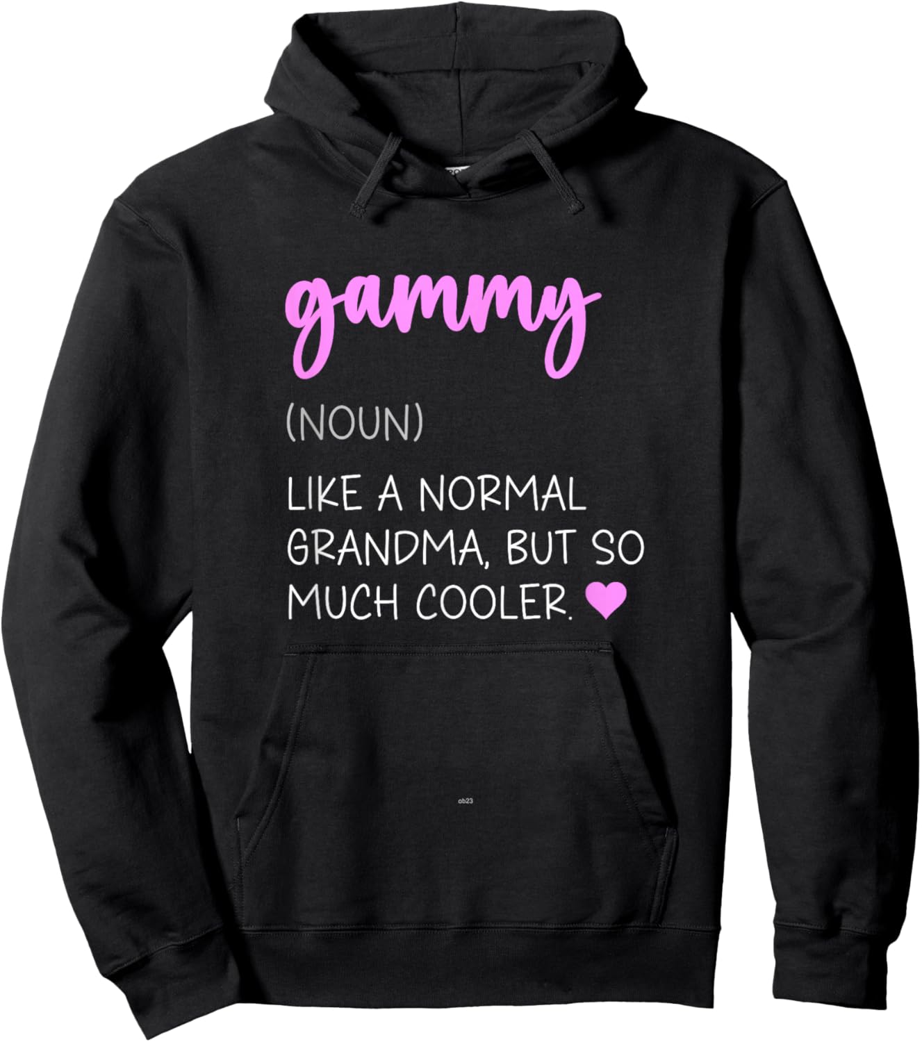 Gammy Definition Cute Mother's Day Noun Hoodie - Hoodie | Black