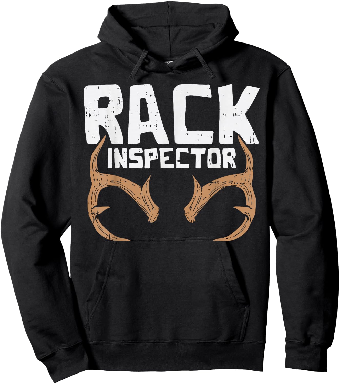 Rack Inspector Funny Deer Elk Buck Bow Hunting Hunter Gift Hoodie - Hoodie | Black