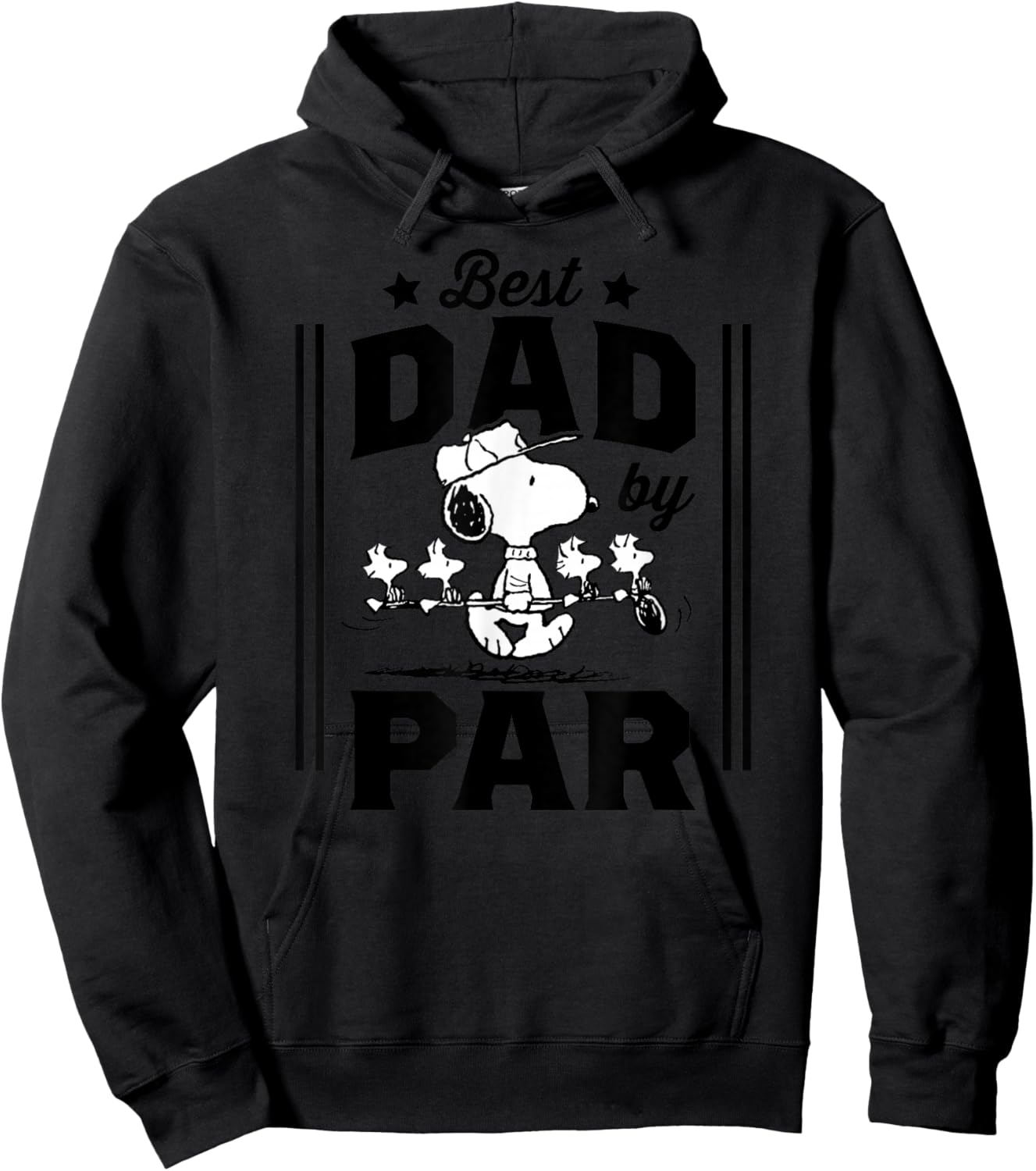 Best Dad By Par Hoodie - Hoodie | Black