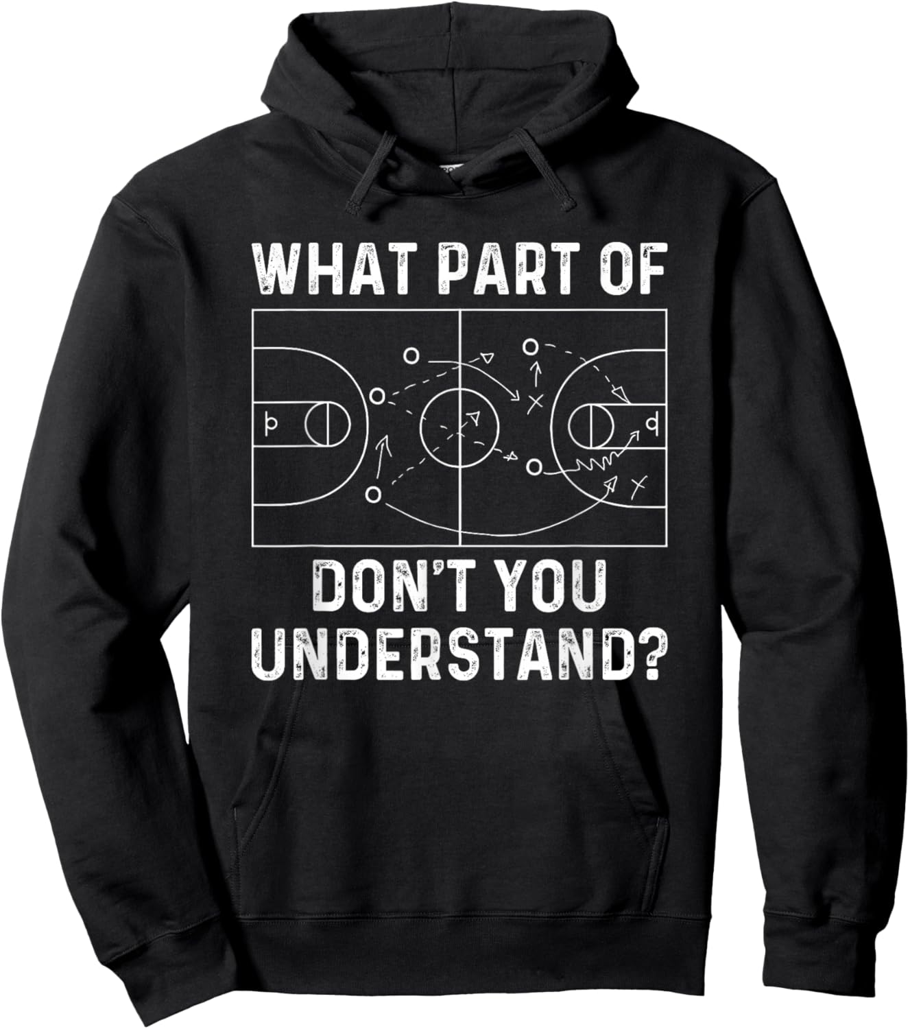 Basketball Coach Funny What Part Of Don't You Understand Hoodie - Hoodie | Black