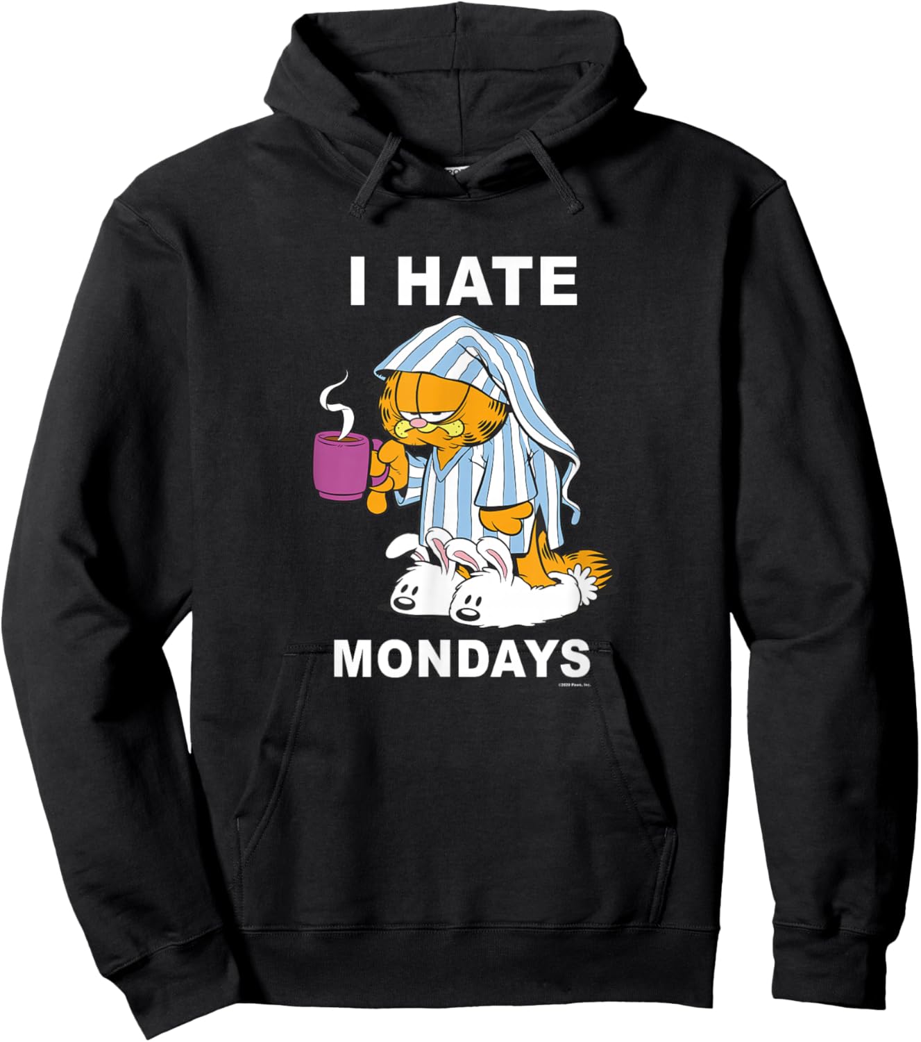 Garfield I Hate Mondays Coffee Garfield Hoodie - Hoodie | Black