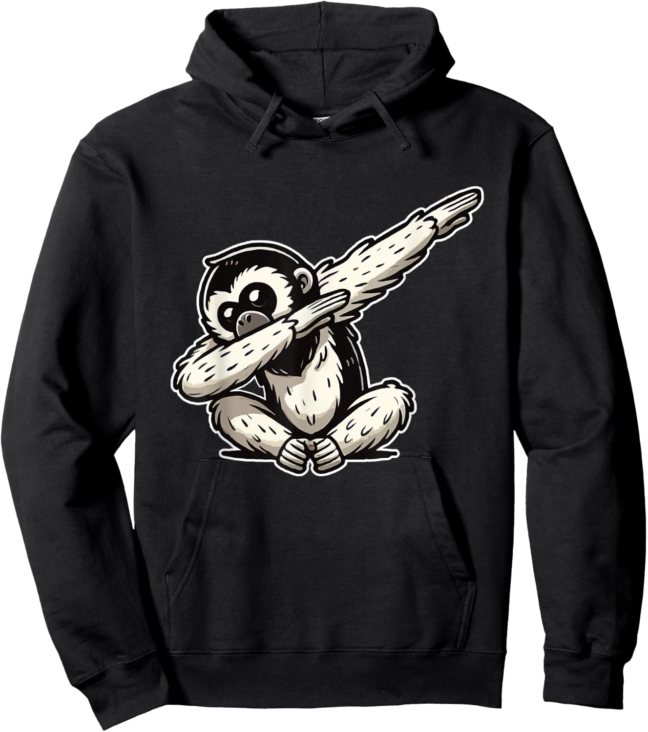 Gibbon Monkeys Funny Gibbon Monkey Hoodie - Hoodie | Black