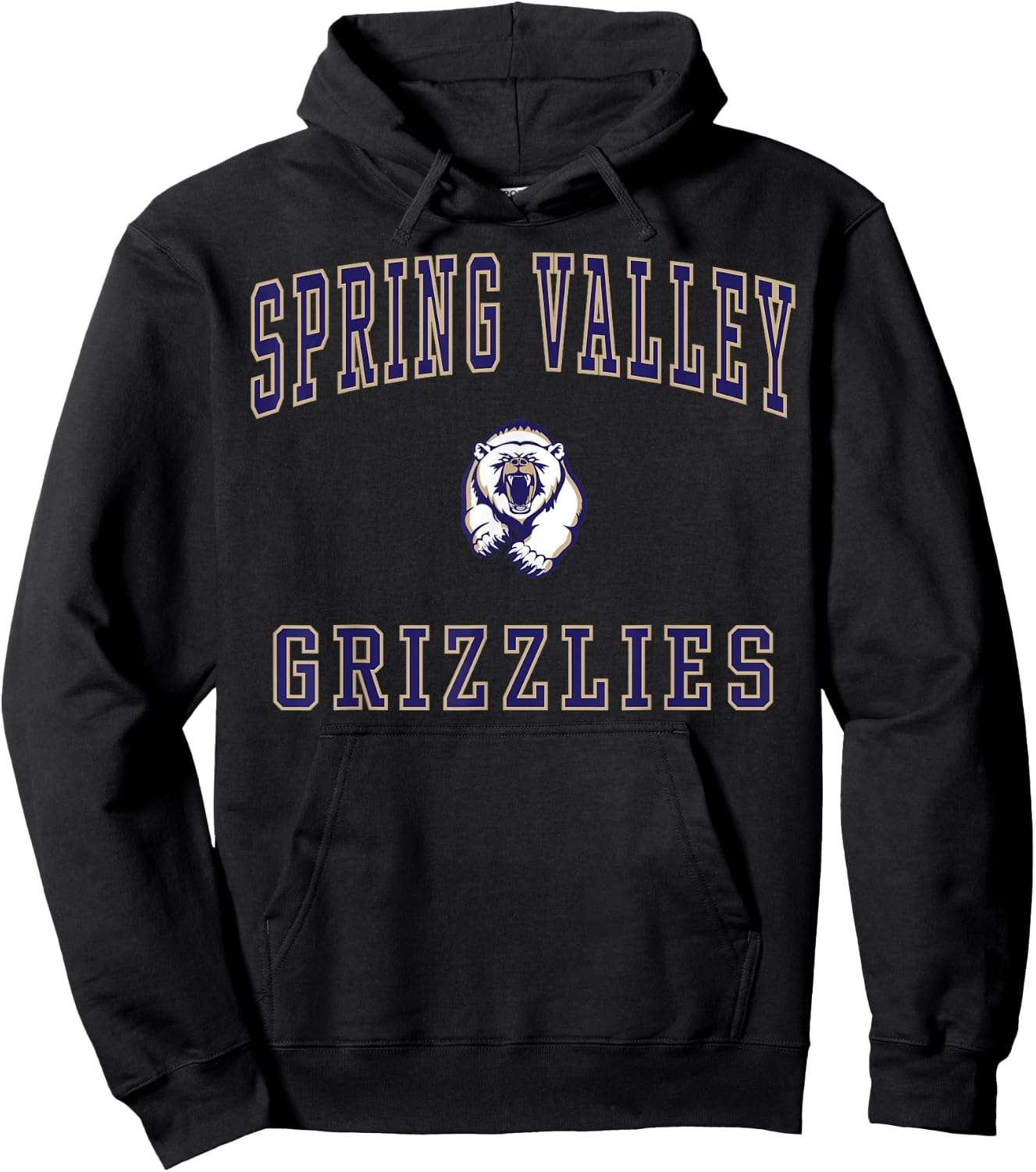Spring Valley High School Grizzlies Hoodie - Hoodie | Black