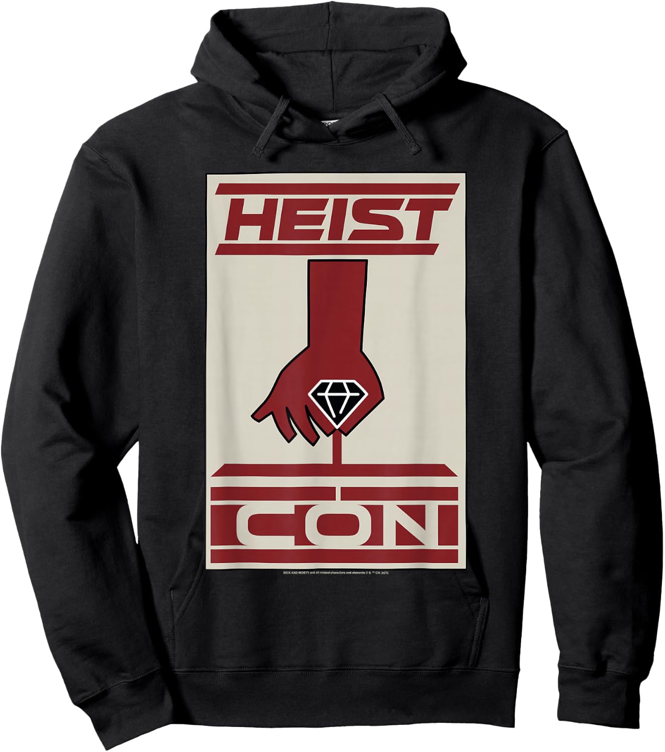 Rick and Morty Heist Con Logo Hoodie - Hoodie | Black