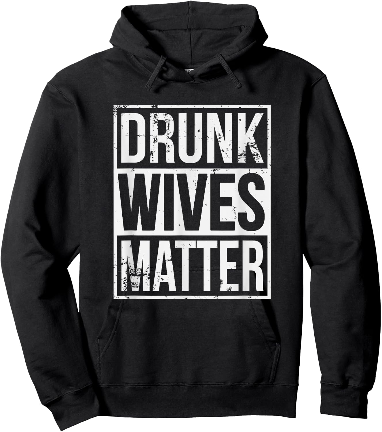 Drunk Wives Matter Funny Drinking Gift Hoodie - Hoodie | Black