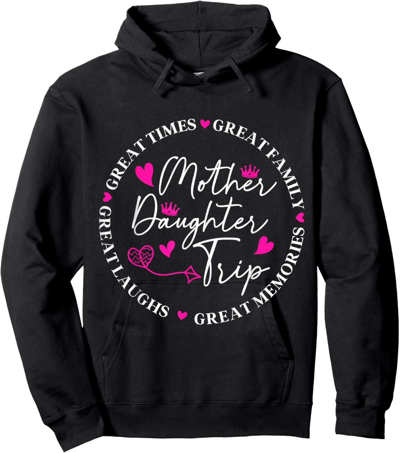 Mother Daughter Cruise Trip Funny Memories Mom Girl Vacation Hoodie - Hoodie | Black