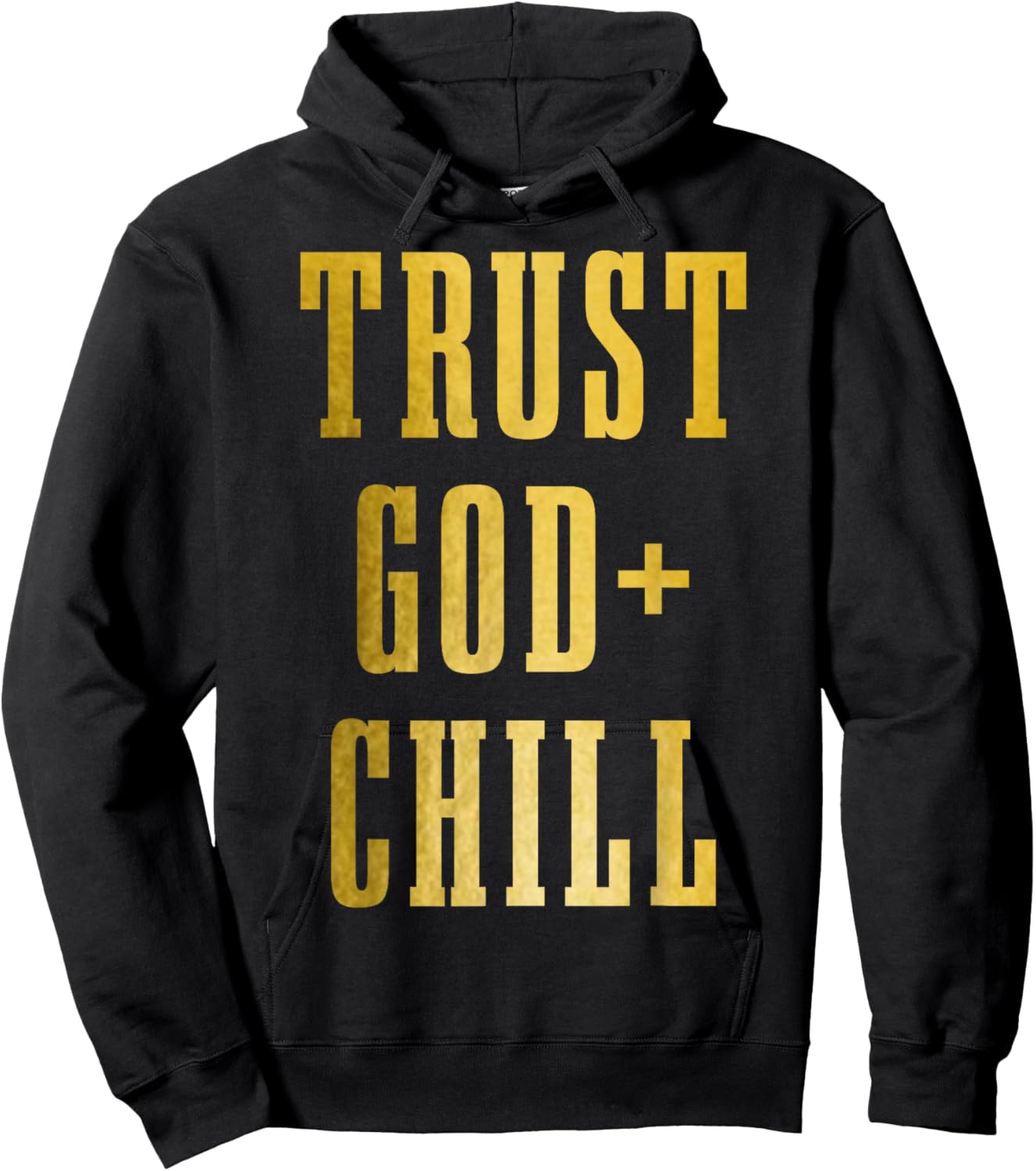 Trust God & Chill Christian Faith Jesus Church Pastor Funny Hoodie - Hoodie | Black
