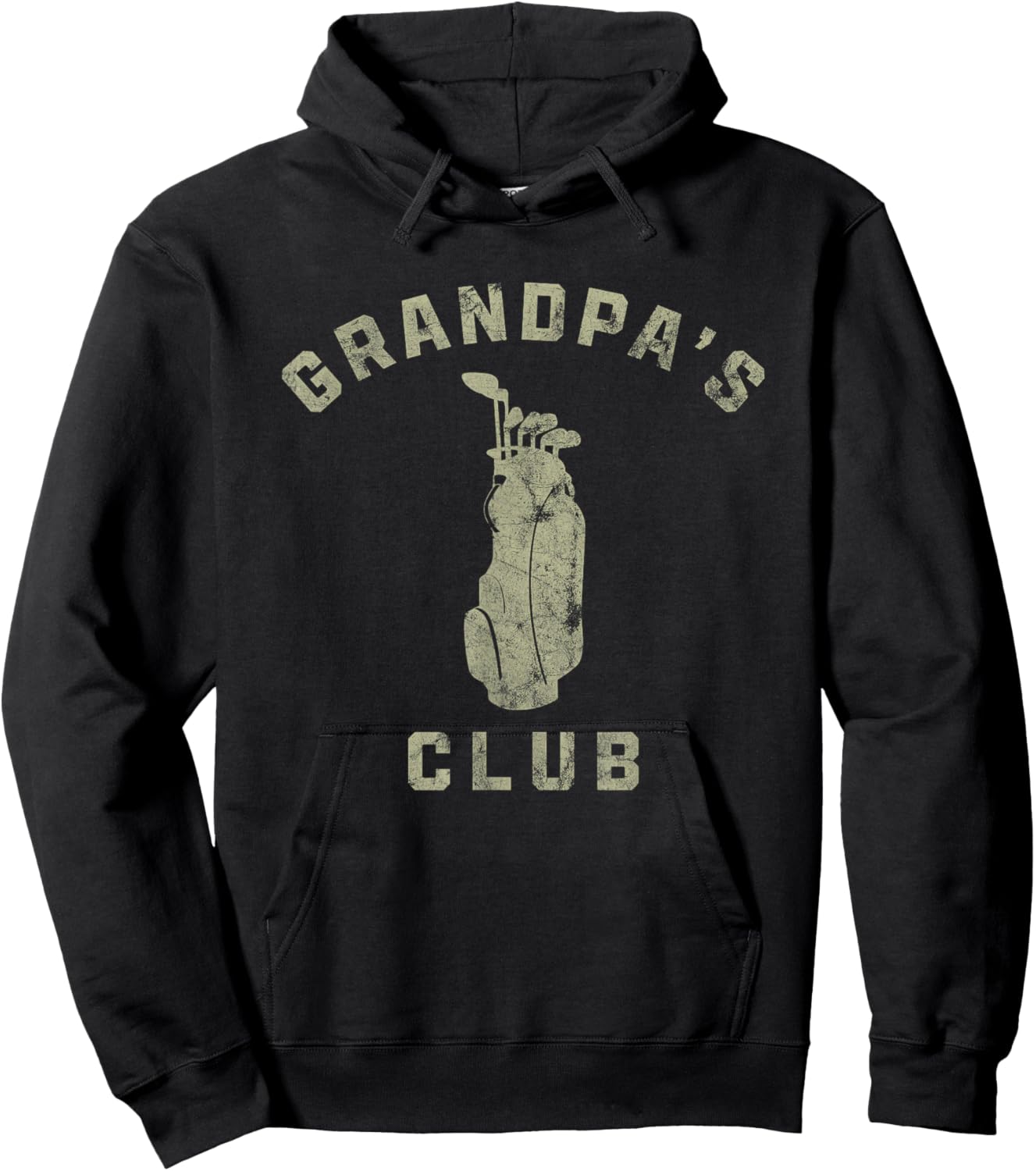 Grandpa's Club Golf Lover Golfer Sport Family Hoodie - Hoodie | Black