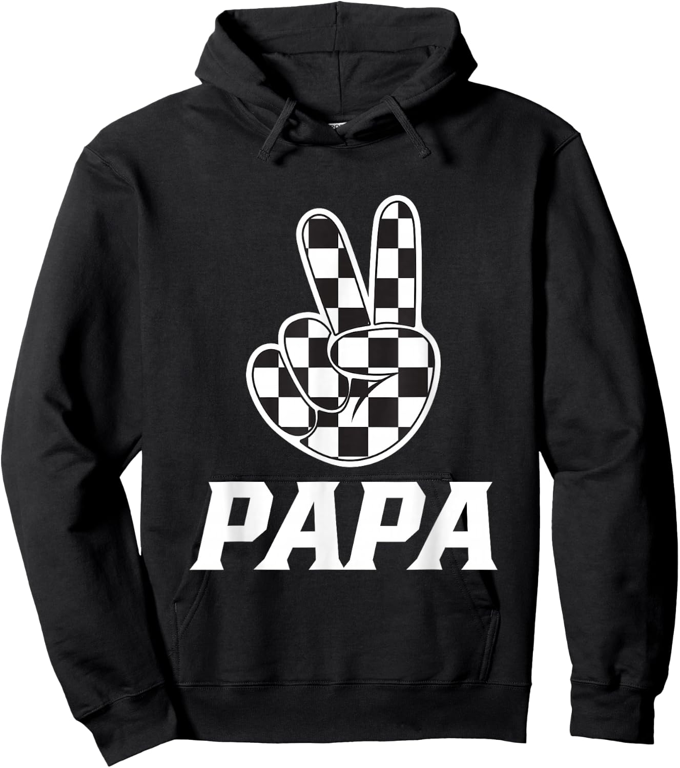 Papa Birthday Party Car Race Family Matching Pit Car Racing Hoodie - Hoodie | Black