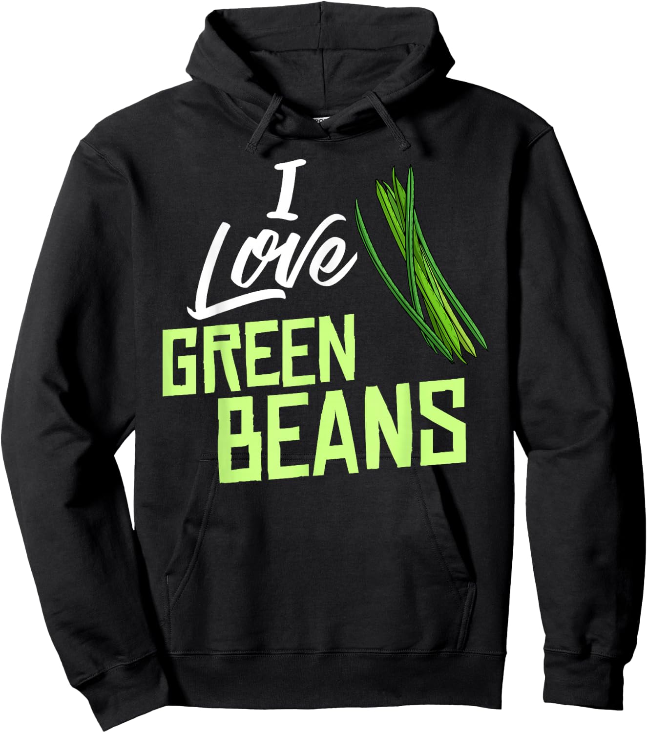 Green Bean String Casserole Hoodie - Hoodie | Black