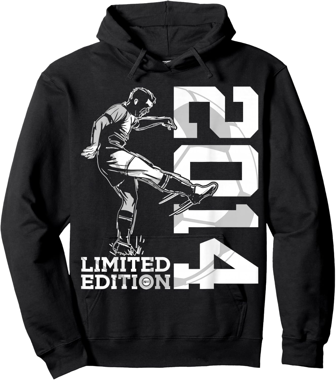 Limited Edition 2014 11 Years Football 11th Birthday Hoodie - Hoodie | Black