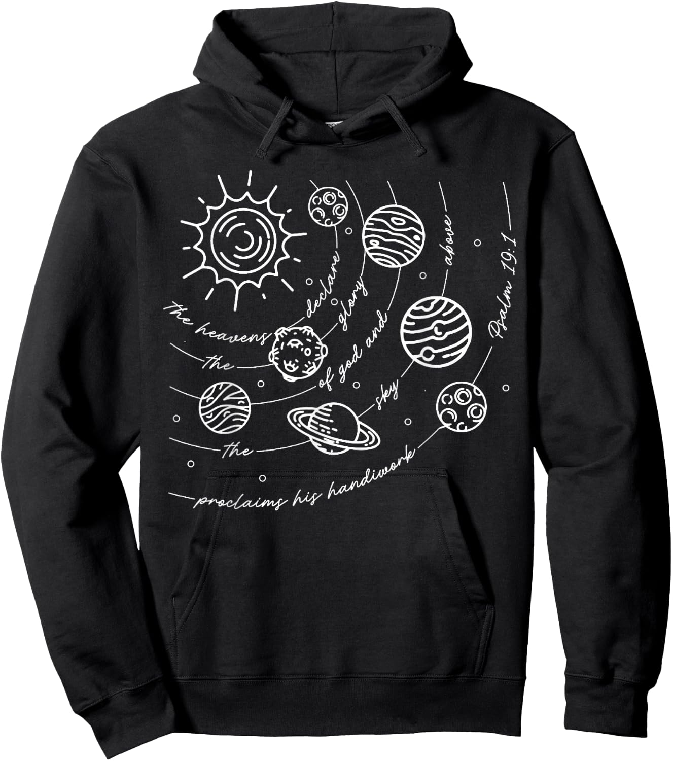 Psalm 191 Classical Conversations Cycle 2 Space, Christian Hoodie - Hoodie | Black