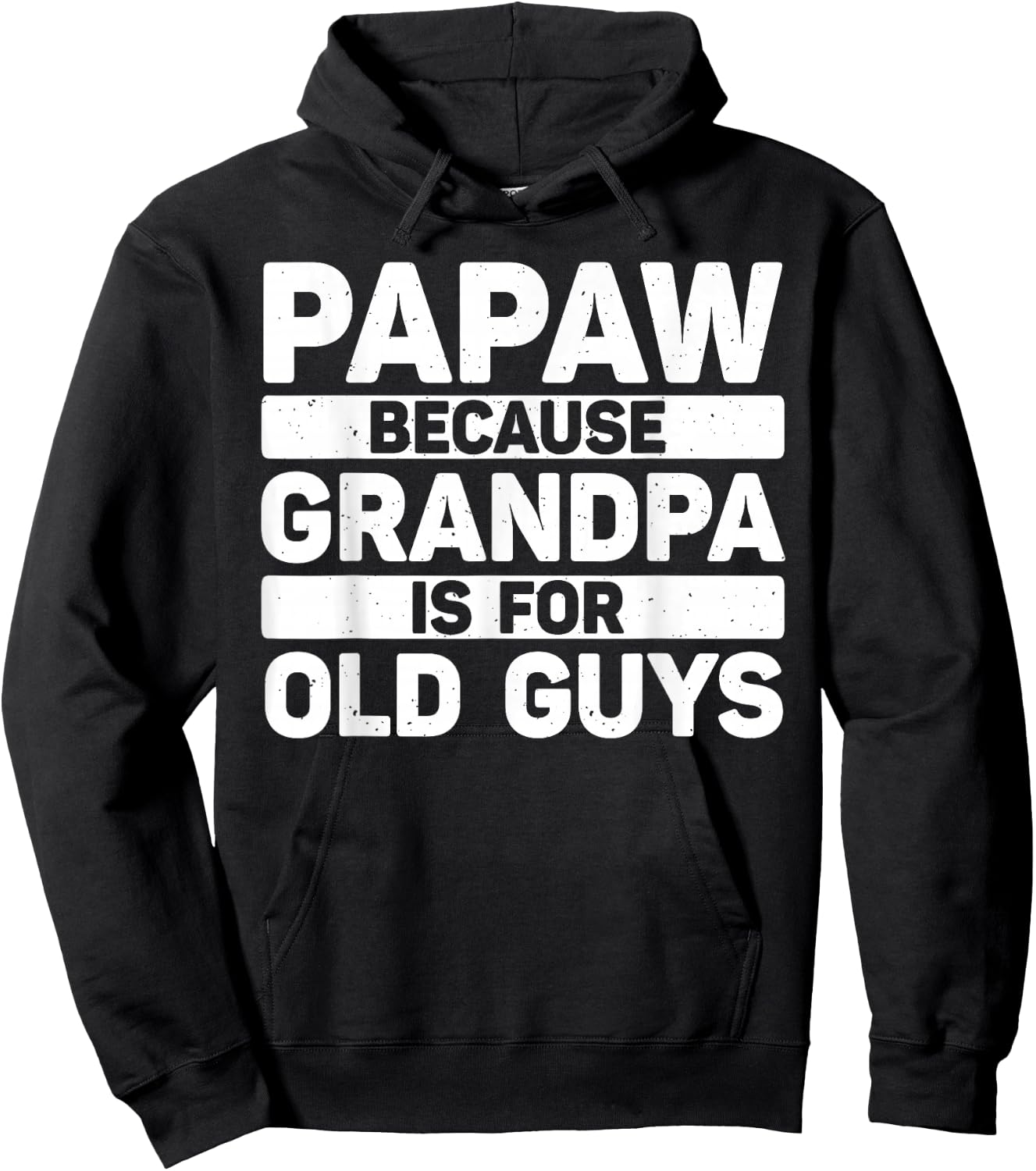 Papaw Design For Grandpa From Grandkids Father's Day Papaw Hoodie - Hoodie | Black