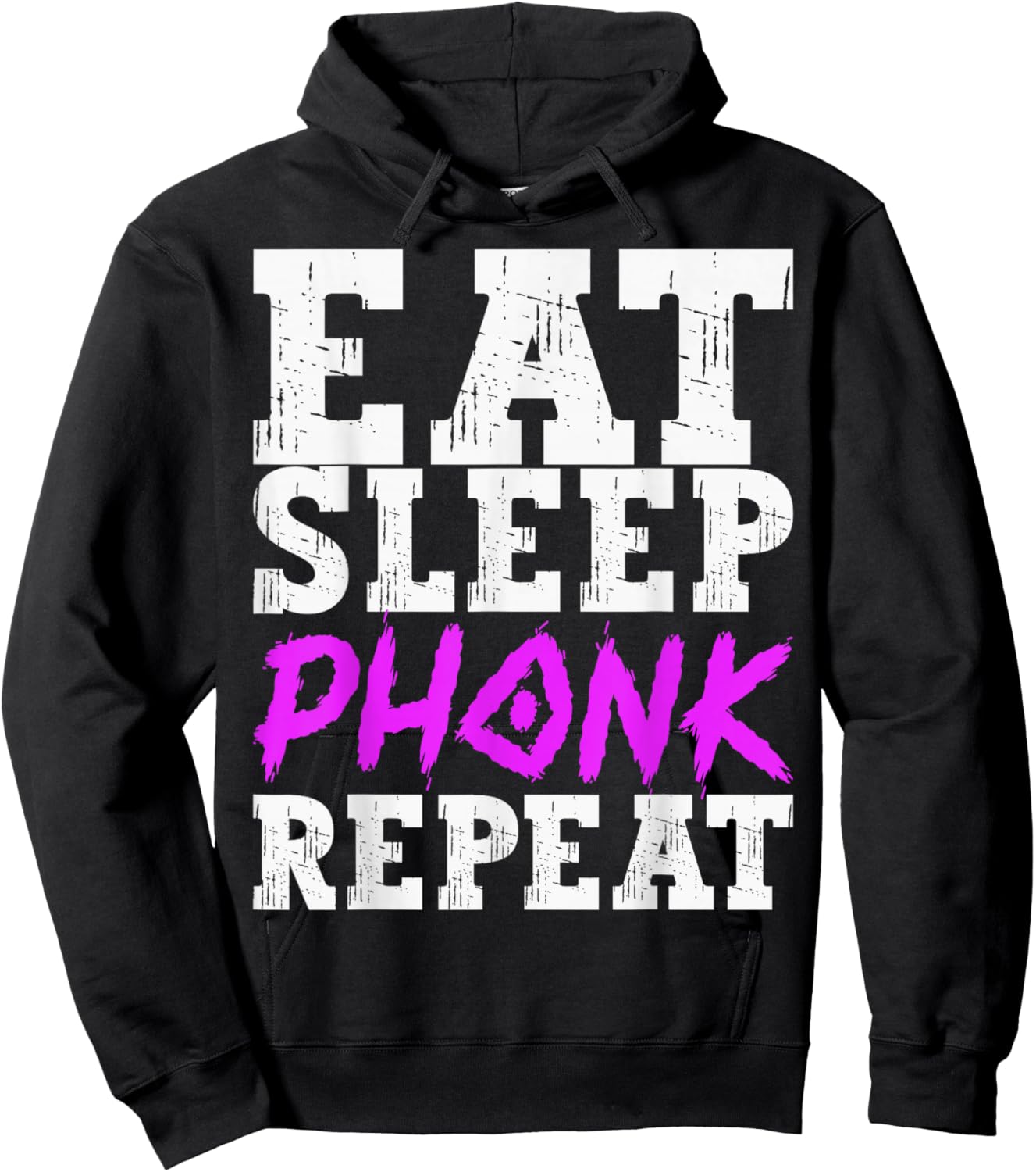 Eat Sleep Phonk Repeat Phonky Trap Lo-Fi Music Hoodie - Hoodie | Black