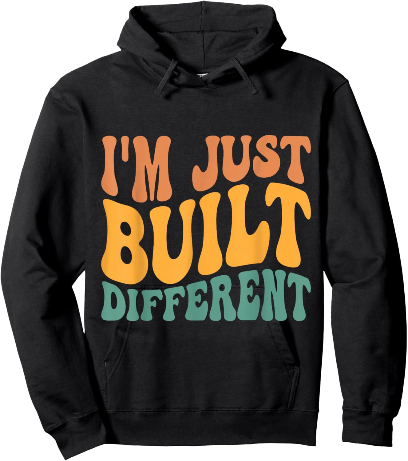 I'm Just Built Different Hoodie - Hoodie | Black