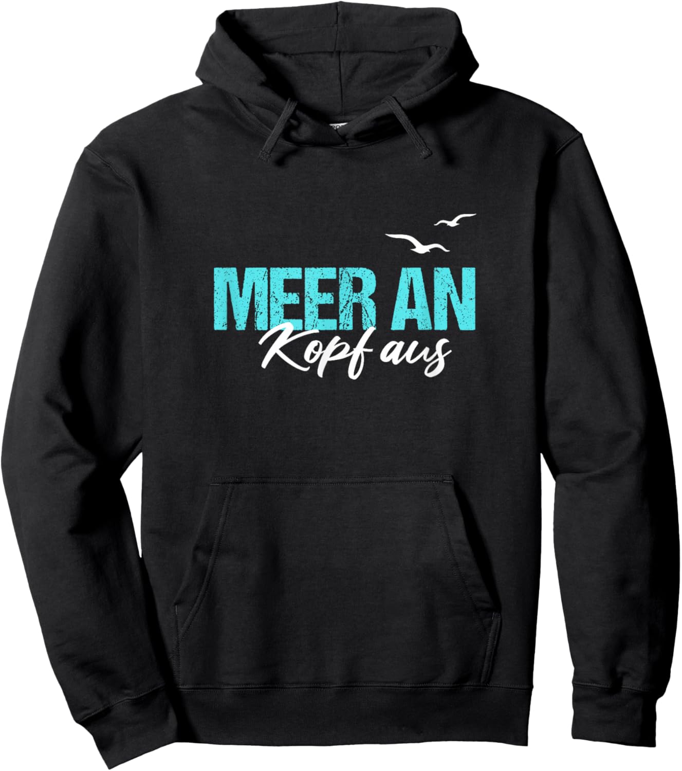 Meer An Kopf Aus Nordsee Küste Hamburg Urlaub Sehnsucht Hoodie - Hoodie | Black