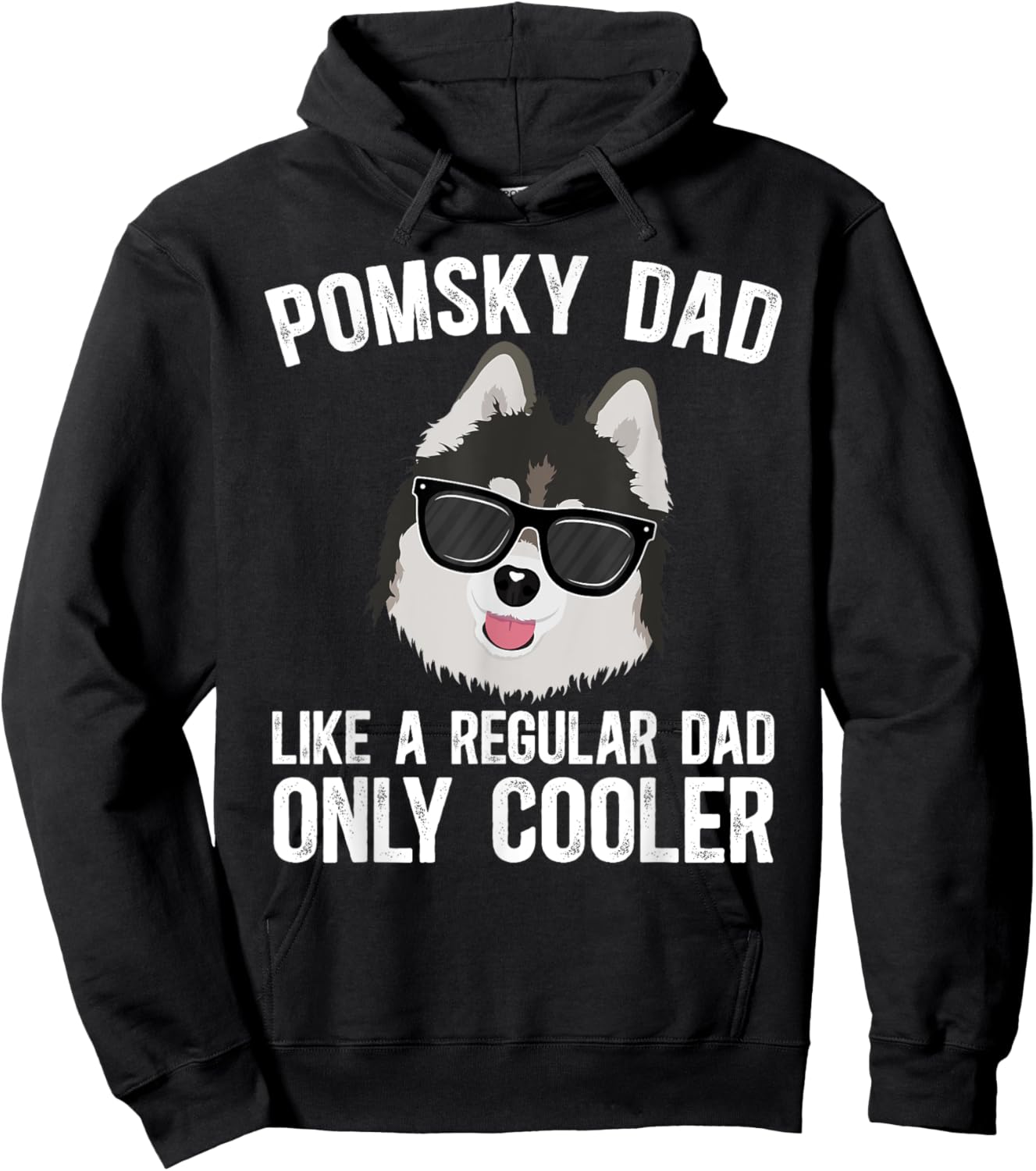 Cool Pomsky Dad Pomsky Owner Pomsky Lover Hoodie - Hoodie | Black