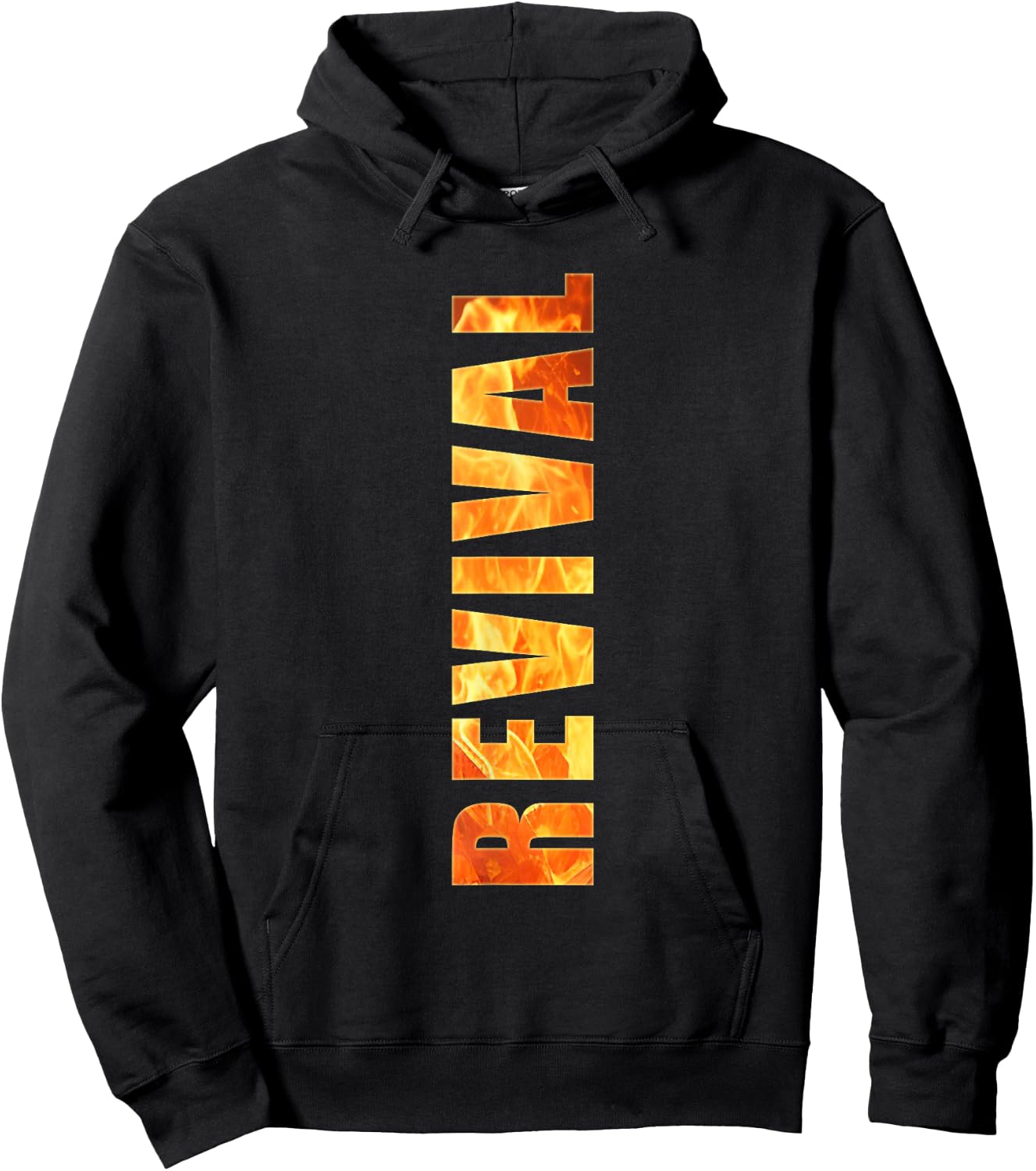 Christian Faith Revival Fire – Born-Again Church Graphic Hoodie - Hoodie | Black