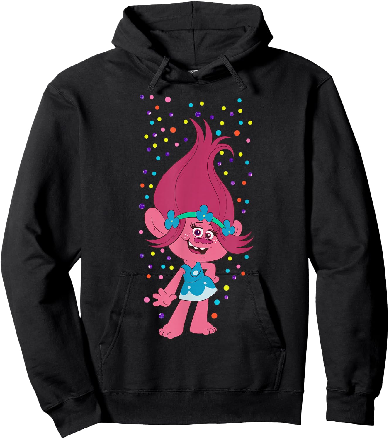 DreamWorks Trolls Poppy Polka Dots Hoodie - Hoodie | Black