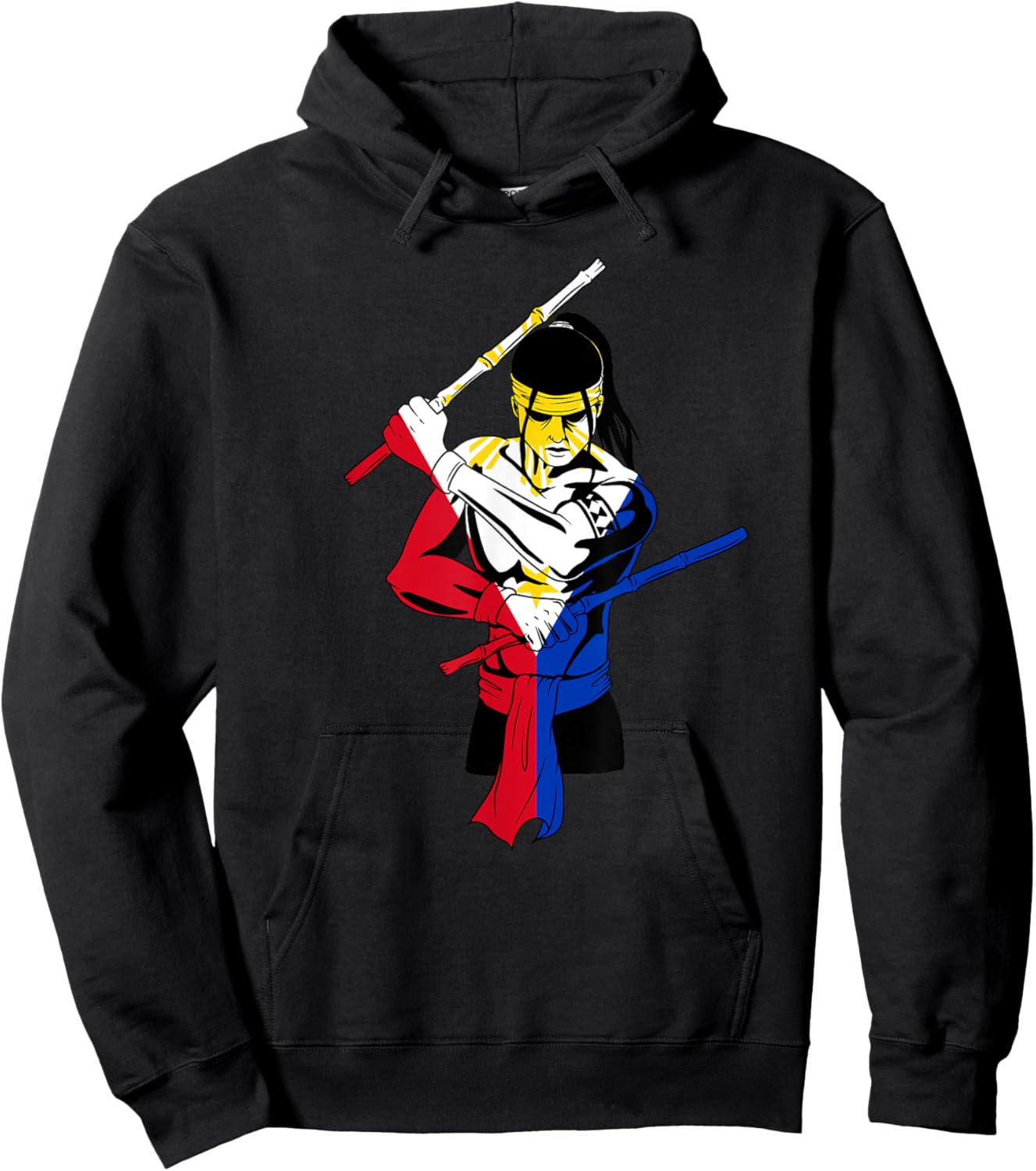 Philippines Proud Martial Arts Kali Eskrima Arnis Fighter Hoodie - Hoodie | Black