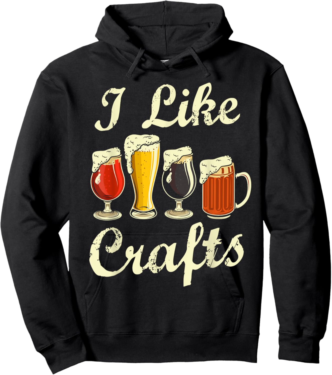 I Like Craft Beer Shirt Beer Crafting I Do Crafts Beer Hoodie - Hoodie | Black