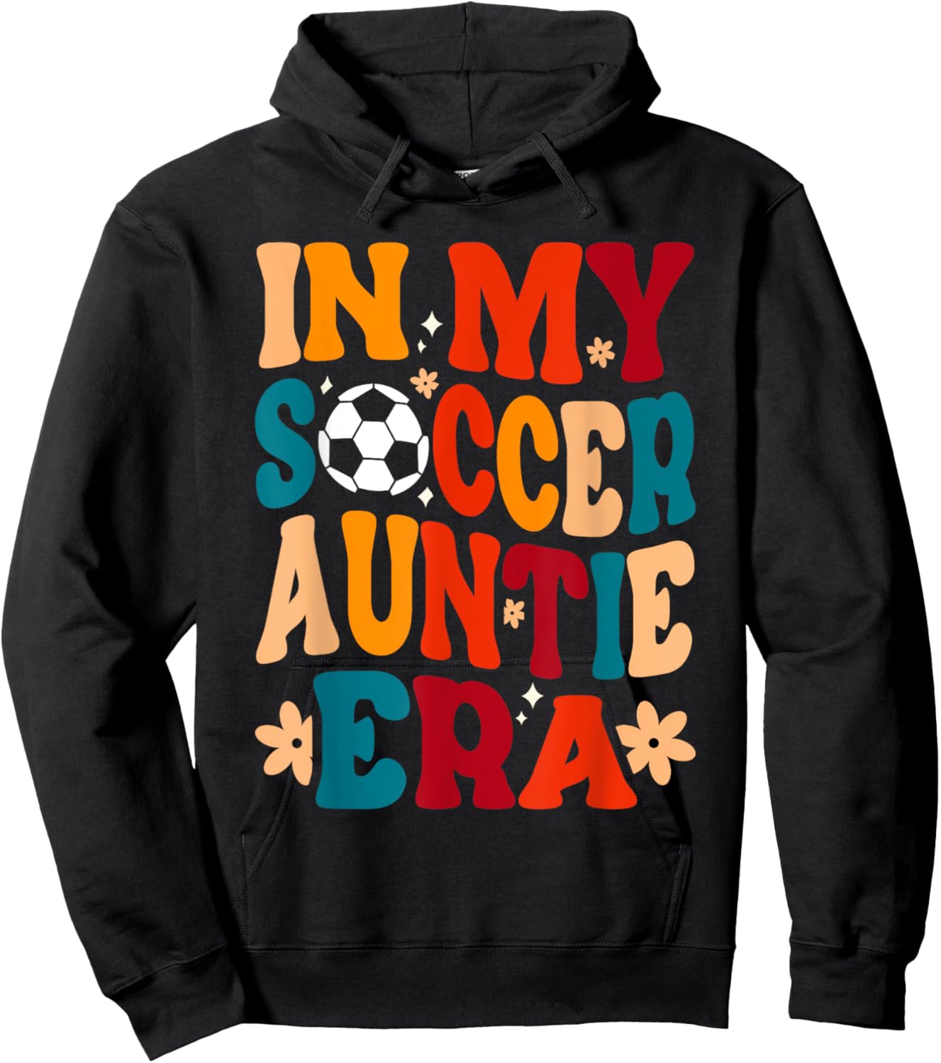 In My Soccer Auntie Era Hoodie - Hoodie | Black