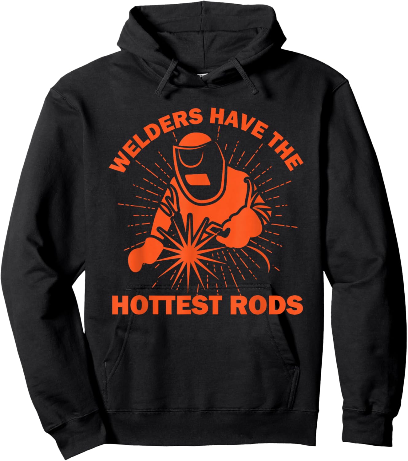 Welders Have The Hottest Poles - Welding Welder Silhouette Hoodie - Hoodie | Black