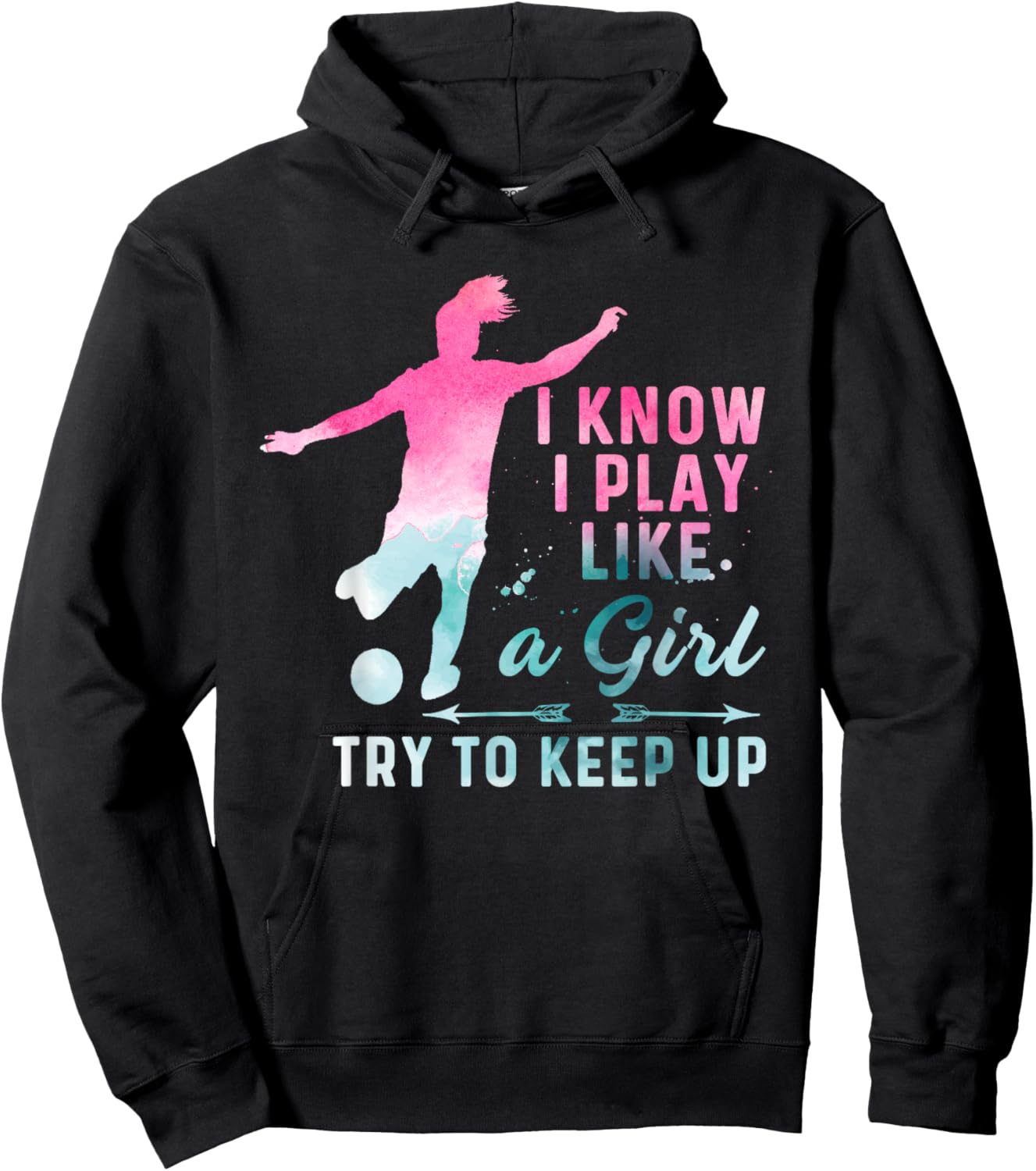Girl Soccer Player Gifts Team Cleats Mom Goalie Captain Hoodie - Hoodie | Black
