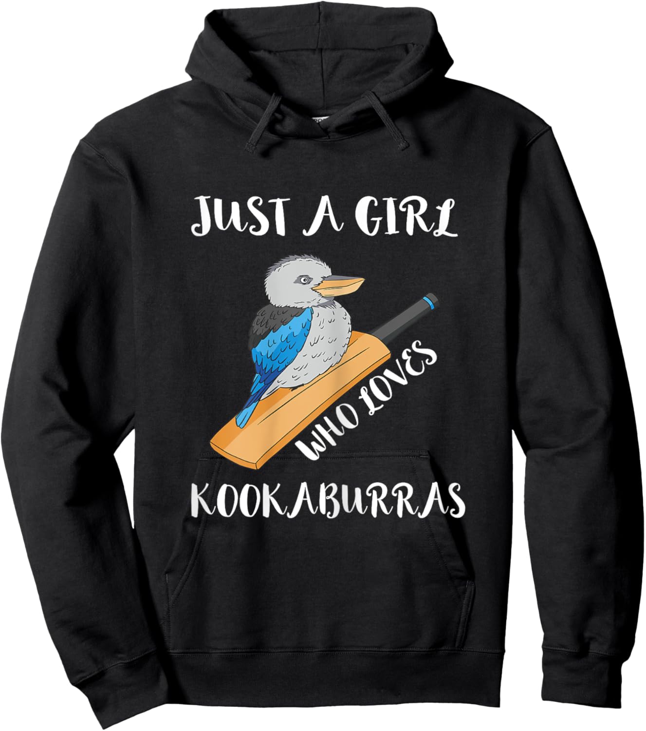 Kookaburra Bird Just A Girl Kookaburra Lover Birdwatcher Hoodie - Hoodie | Black