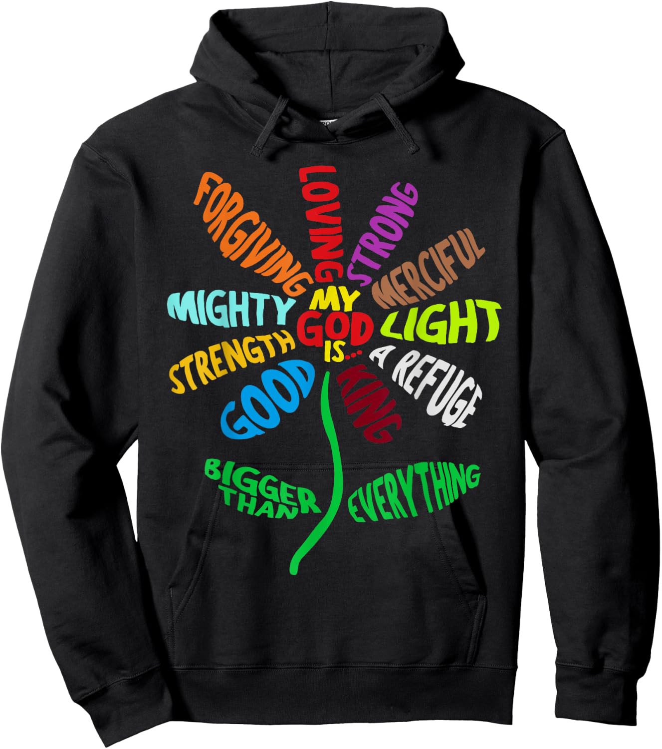 My God is Hoodie - Hoodie | Black