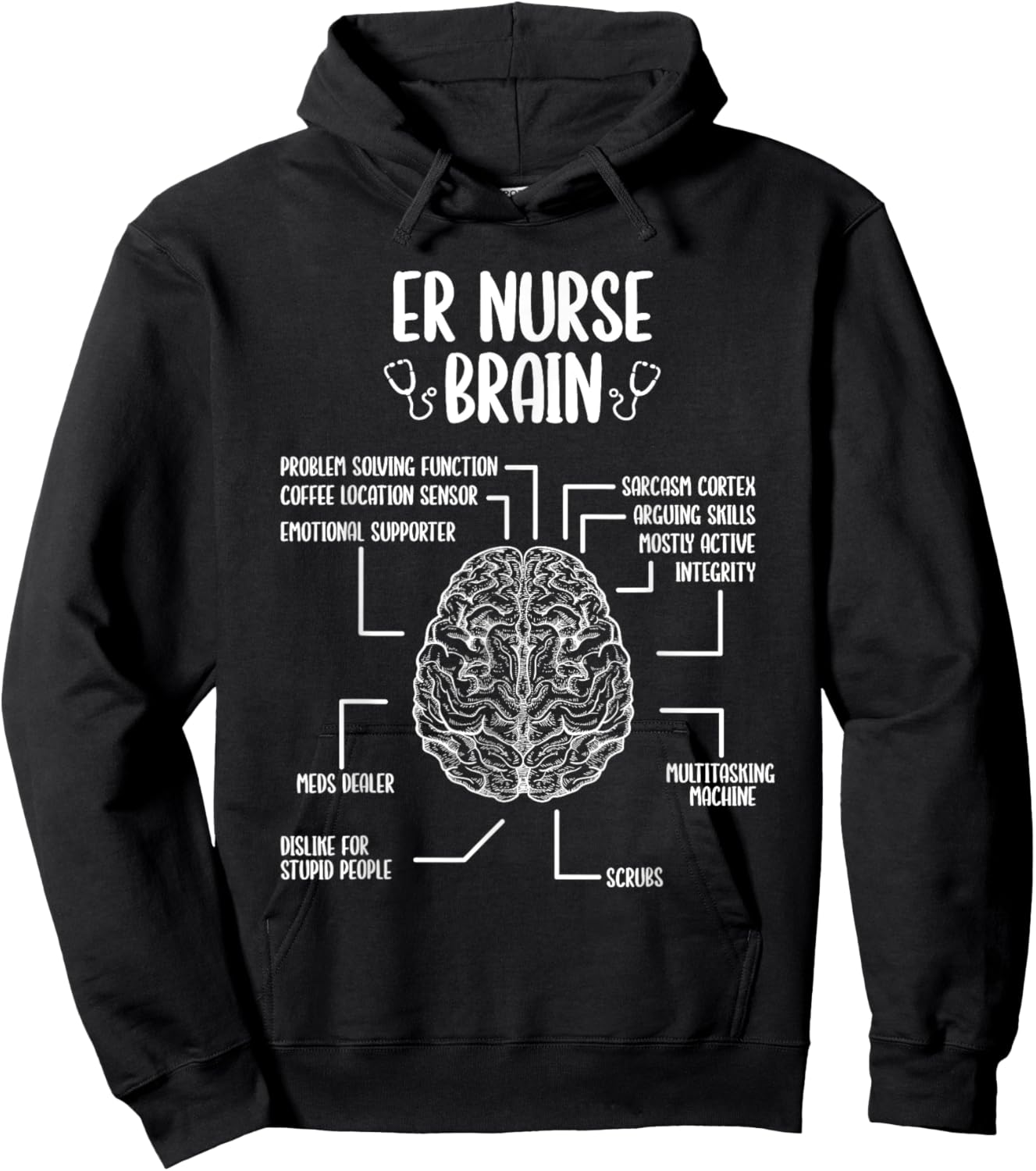 Emergency Room Nurse Essentials ER Nurse Accessoires Hoodie - Hoodie | Black
