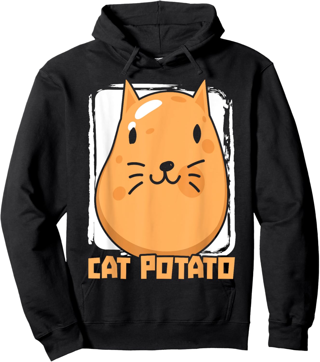 Cat Potato Cat Owner Potato Lover French Fries Potatoes Women Girls Kids Hoodie - Hoodie | Black