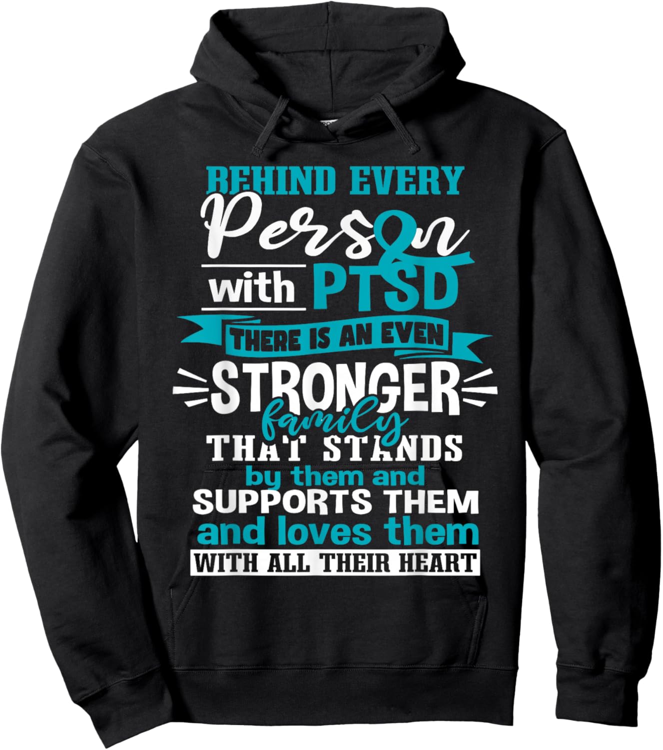 Post Traumatic Stress Disorder PTSD Support Hoodie - Hoodie | Black