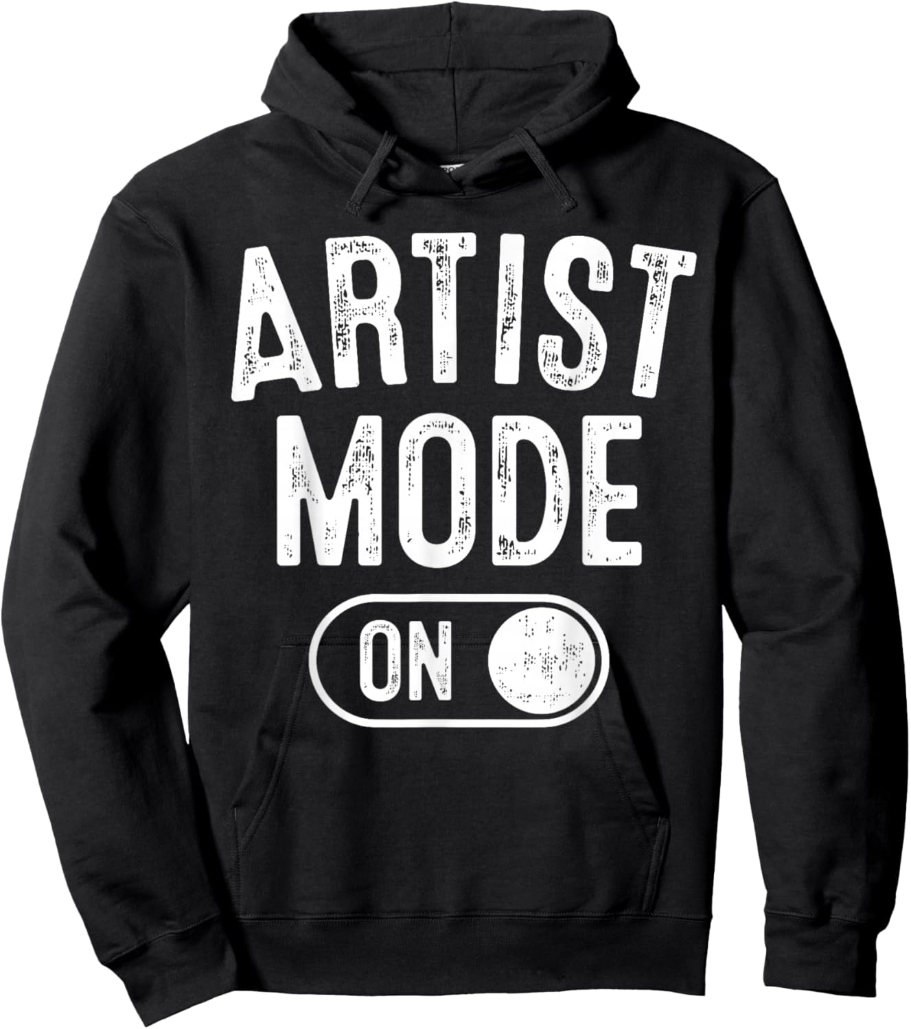 Artist Mode On Funny Art Creator Gift Painter Illustrator Hoodie - Hoodie | Black