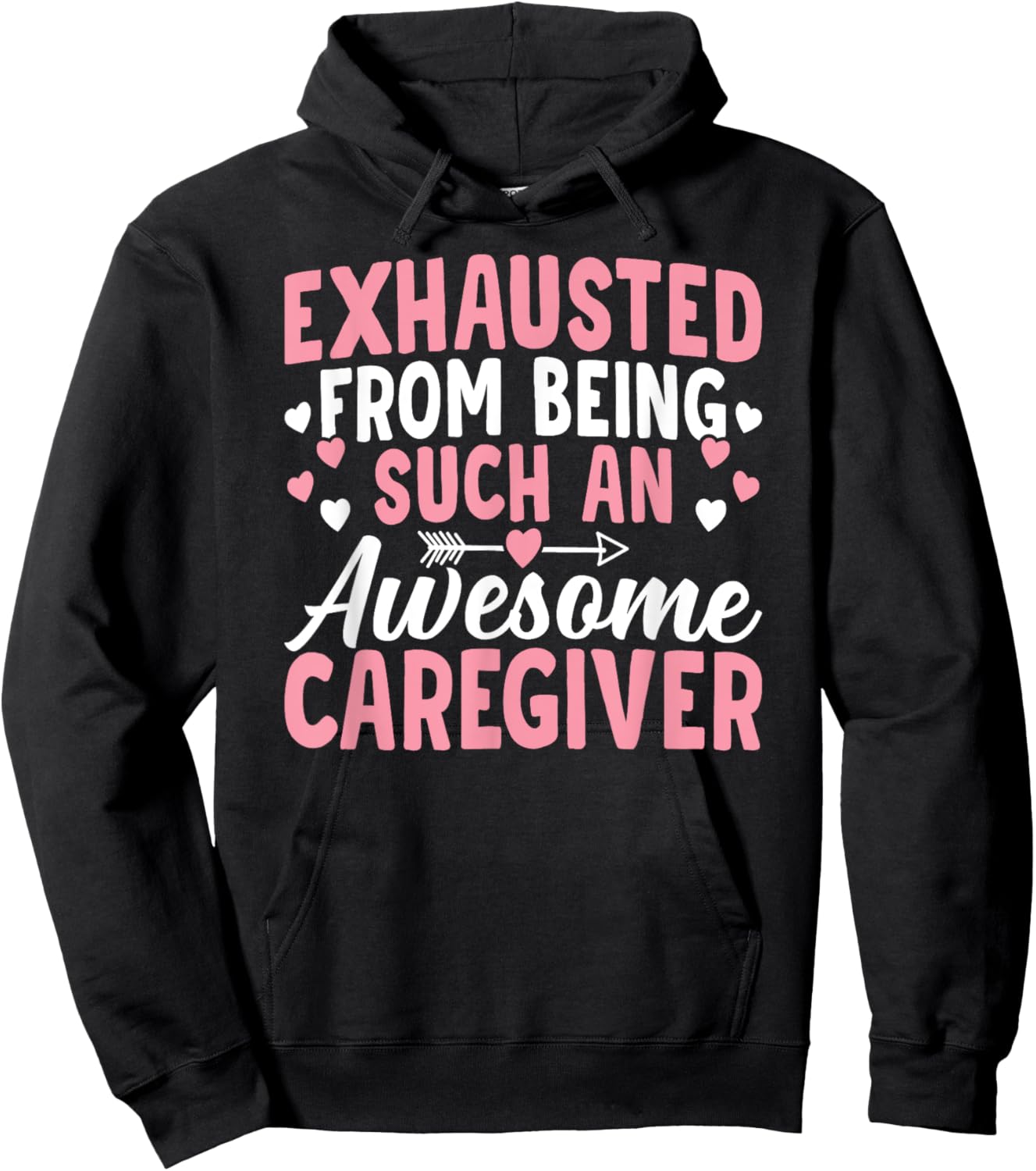 Awesome Caregiver Caregiving Nursing Expert Nurse Caretaker Hoodie - Hoodie | Black