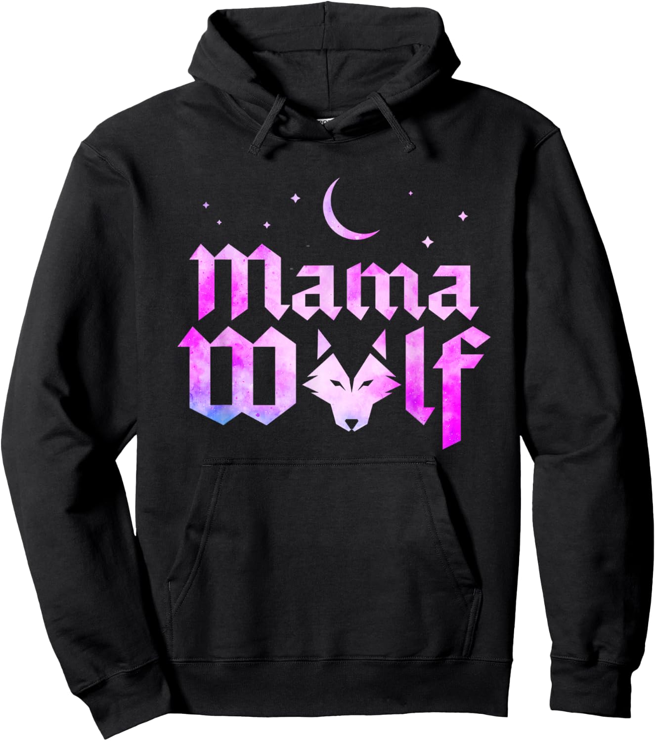 Mama Wolf Wolves Wild Lover Mom Mother Women Mothers Day Hoodie - Hoodie | Black