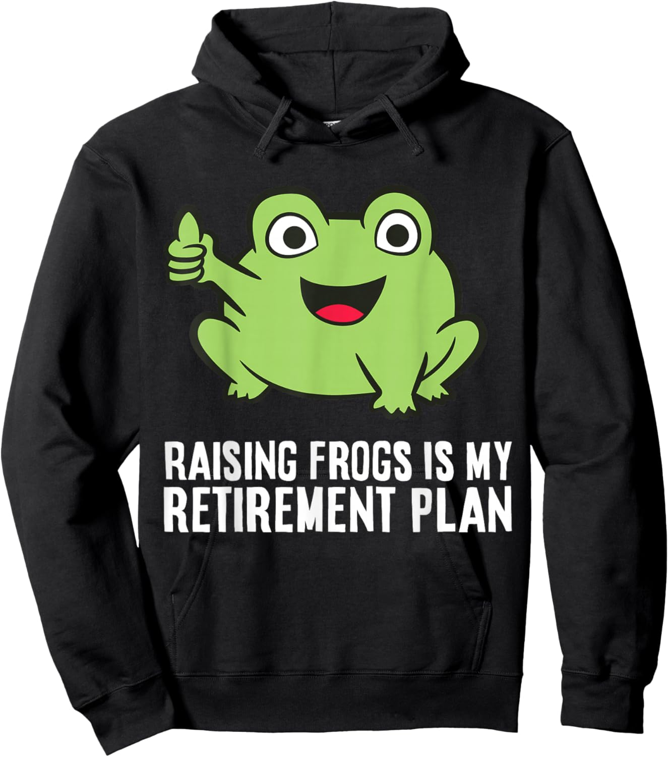 Frog Owner Raising Frogs Is My Retirement Plan Hoodie - Hoodie | Black