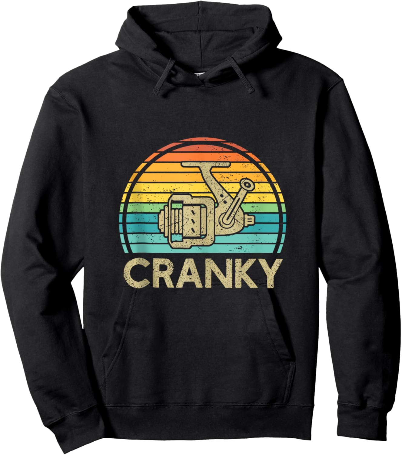 Crankbait Fishing Lure - Cranky Funny Gift Ideas For Fishing Hoodie - Hoodie | Black