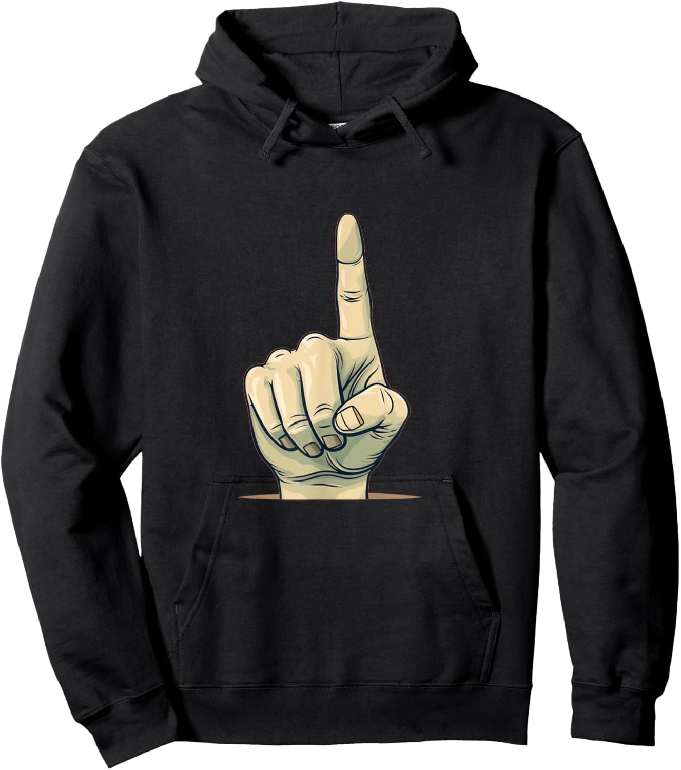 Funny index finger costume for forefinger lovers Hoodie - Hoodie | Black