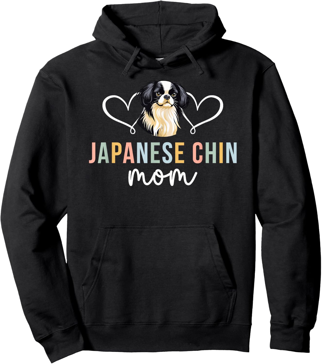 Japanese Chin Mom Japanese Chin Owner Japanese Chin Lover Hoodie - Hoodie | Black
