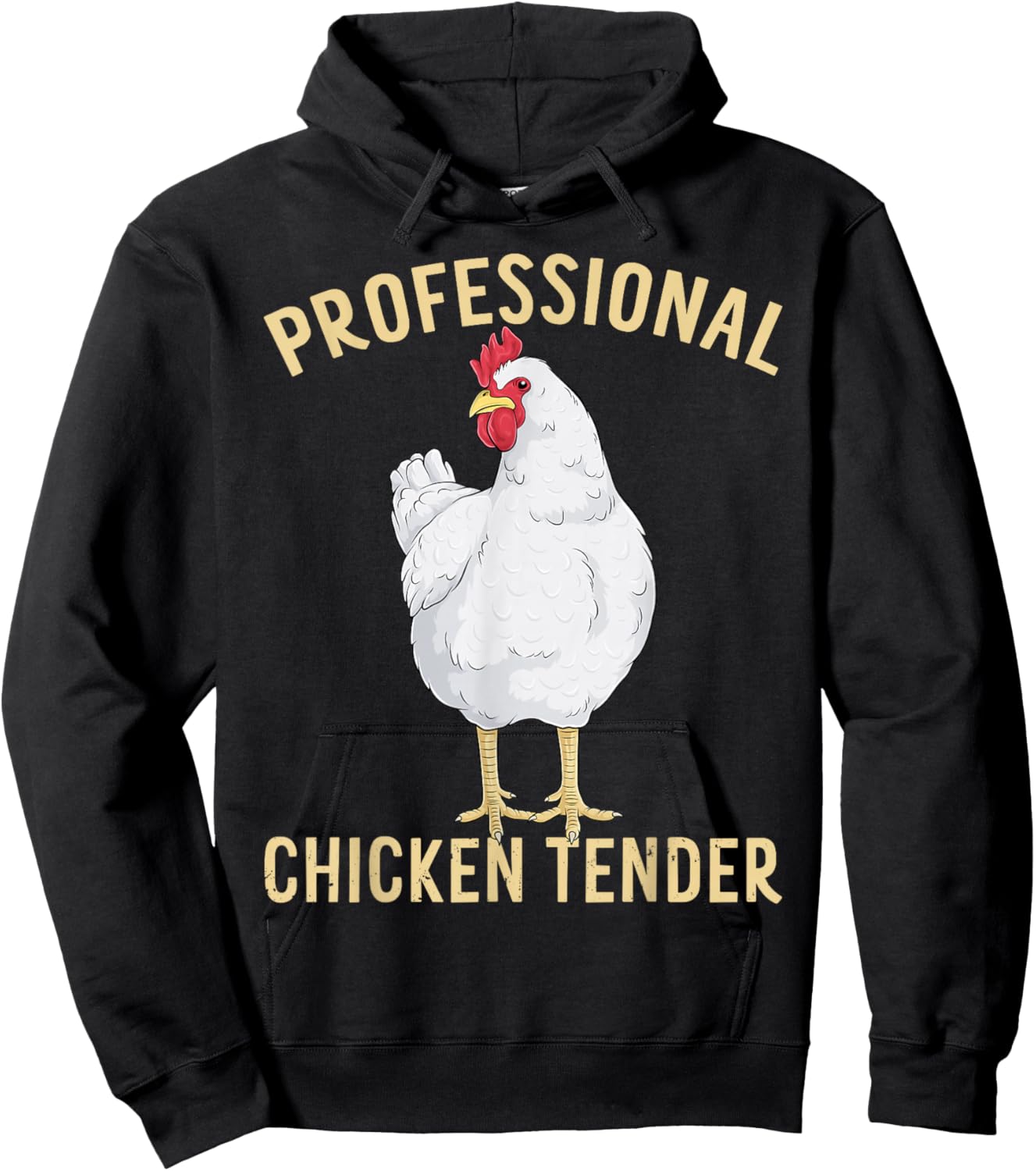 Professional Chicken Tender Funny Poultry Farm Animal Hen Hoodie - Hoodie | Black