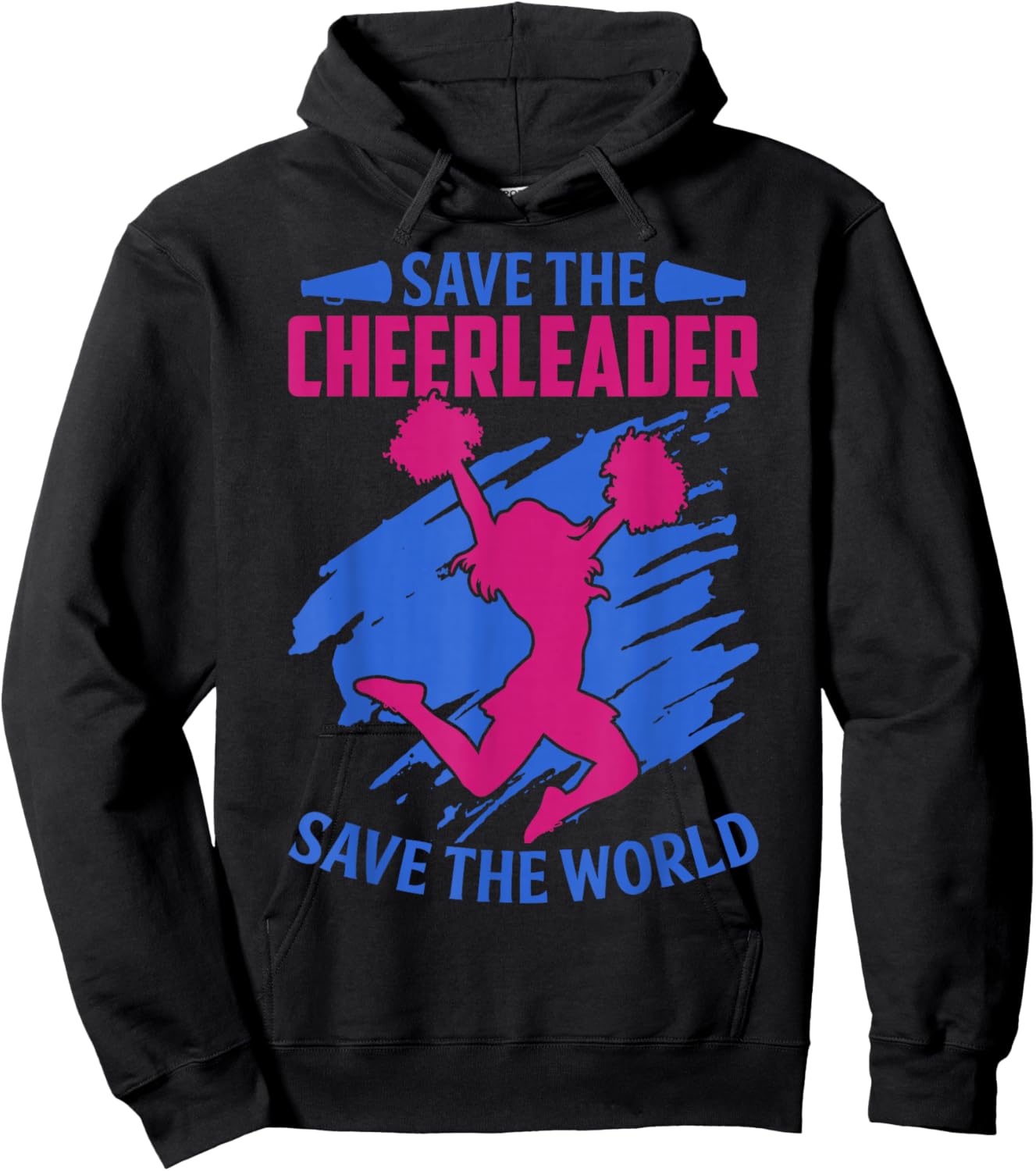 Save The Cheerleader, Save The World Quote Gift Hoodie - Hoodie | Black