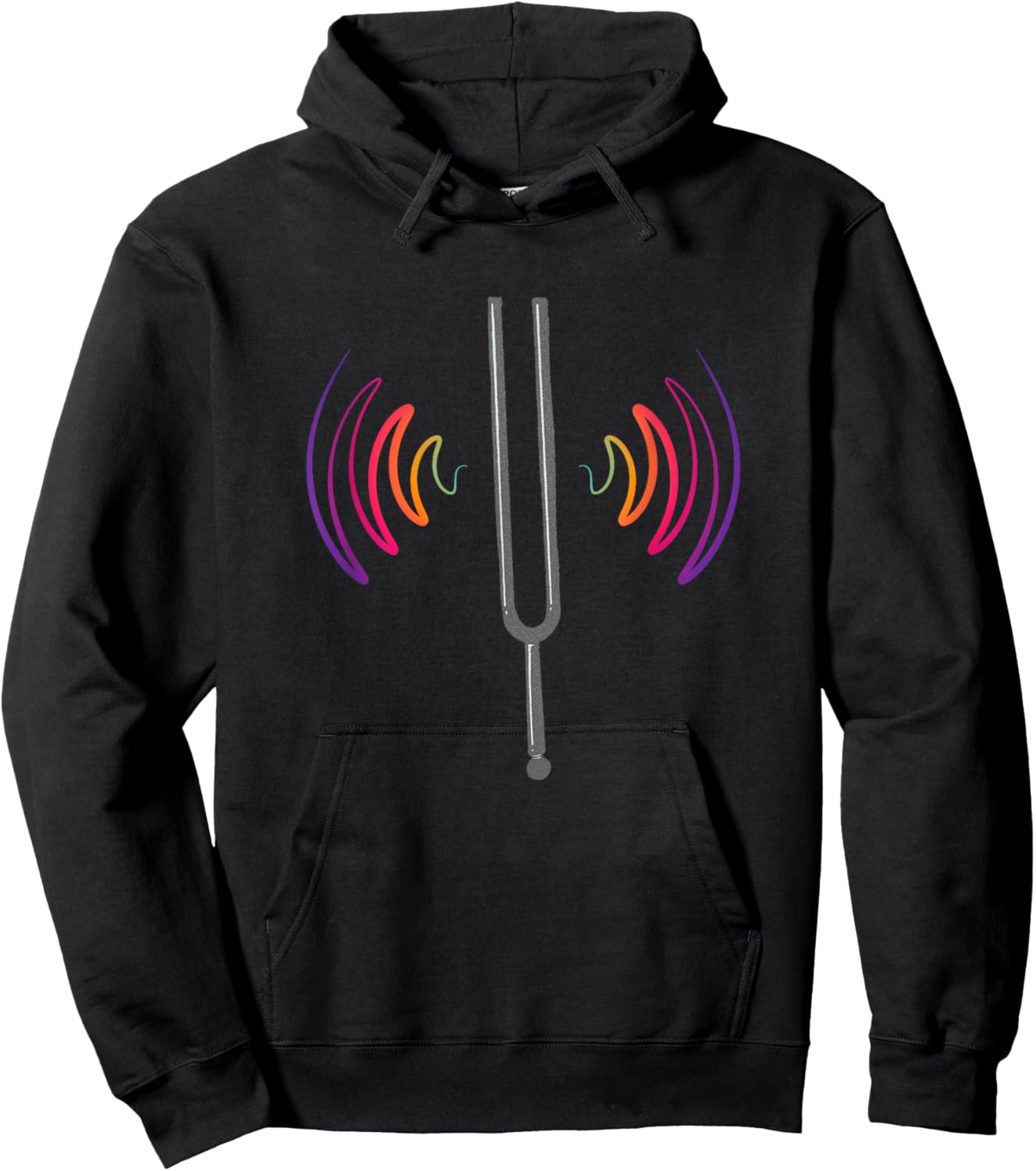 Tuning Fork Therapy, Biofield Sound Healing Hoodie - Hoodie | Black