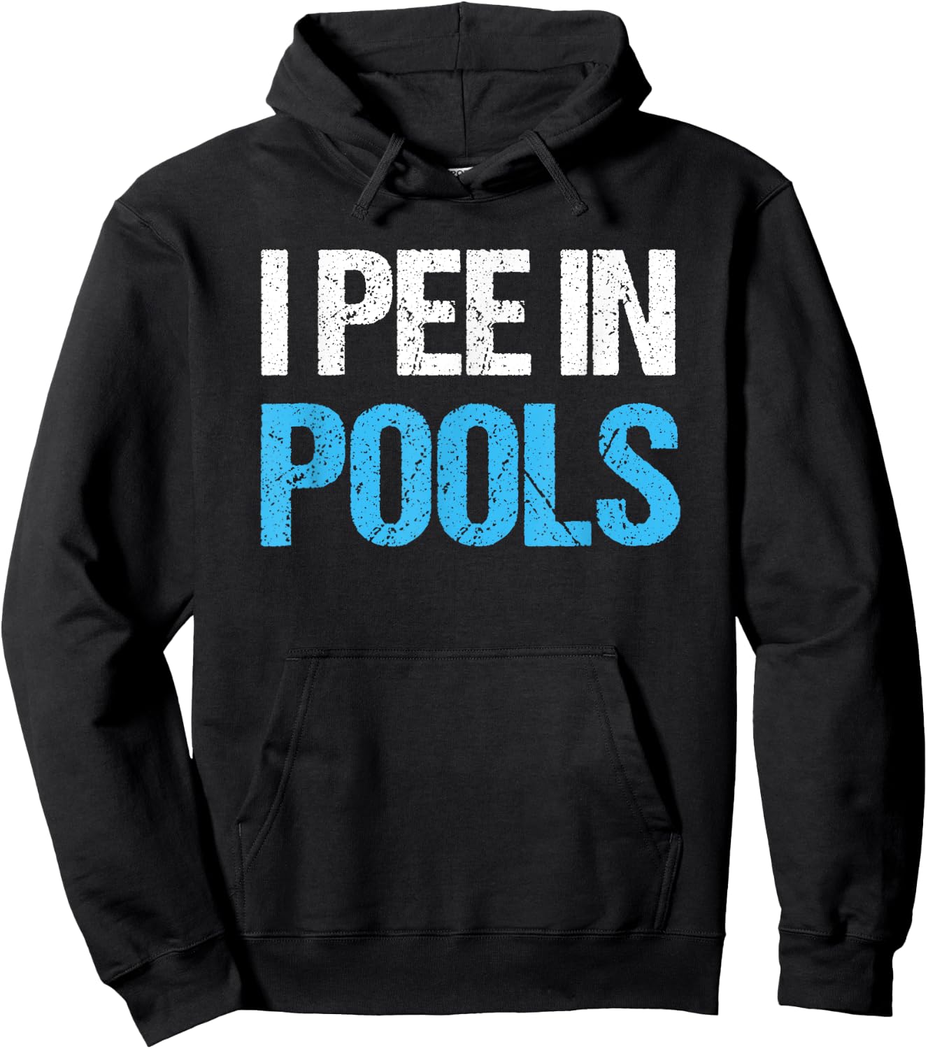 I Pee In Pools Funny Swimming Pool Hoodie - Hoodie | Black