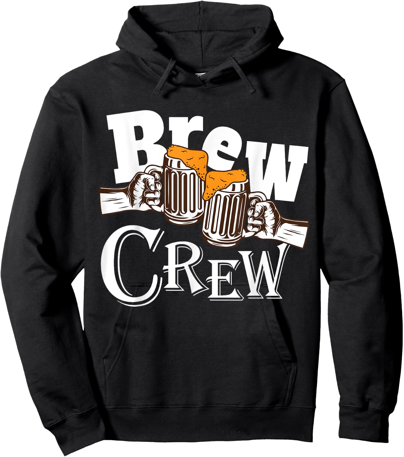Brew Crew, Bachelors Party T shirt, Beer drinking crew squad Hoodie - Hoodie | Black